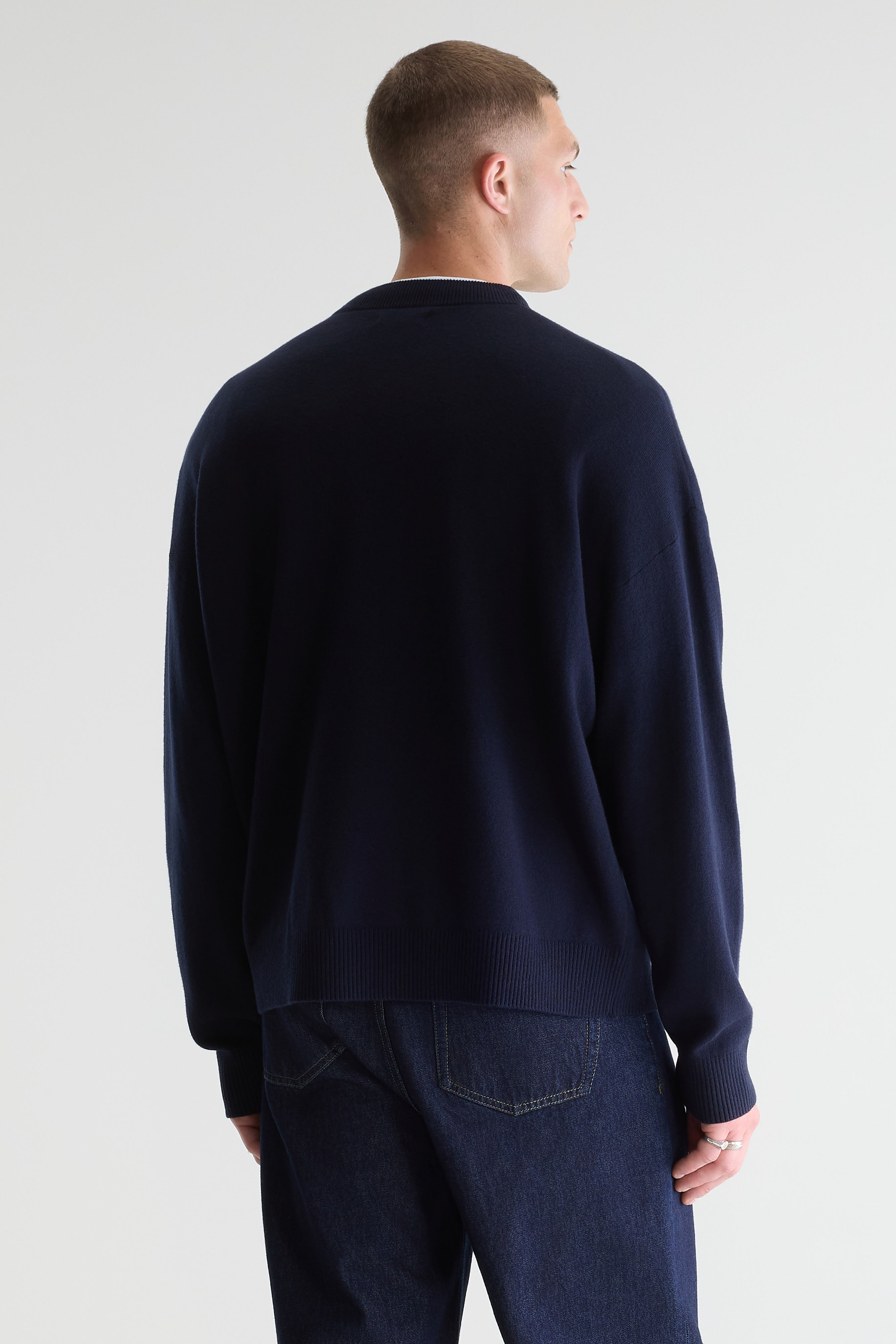 Geolem trui met ronde hals  (261 / M / NAVY)