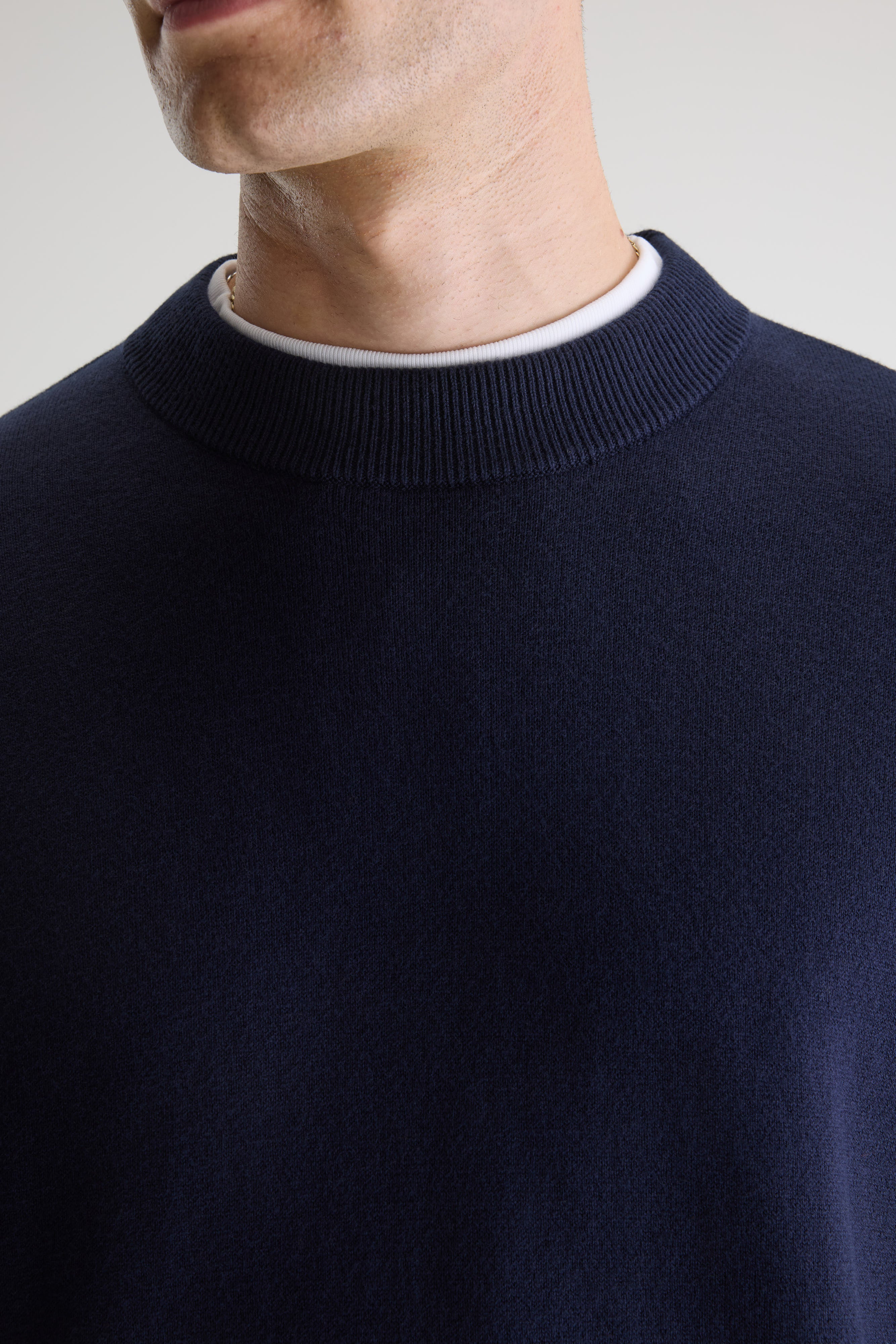 Geolem trui met ronde hals  (261 / M / NAVY)