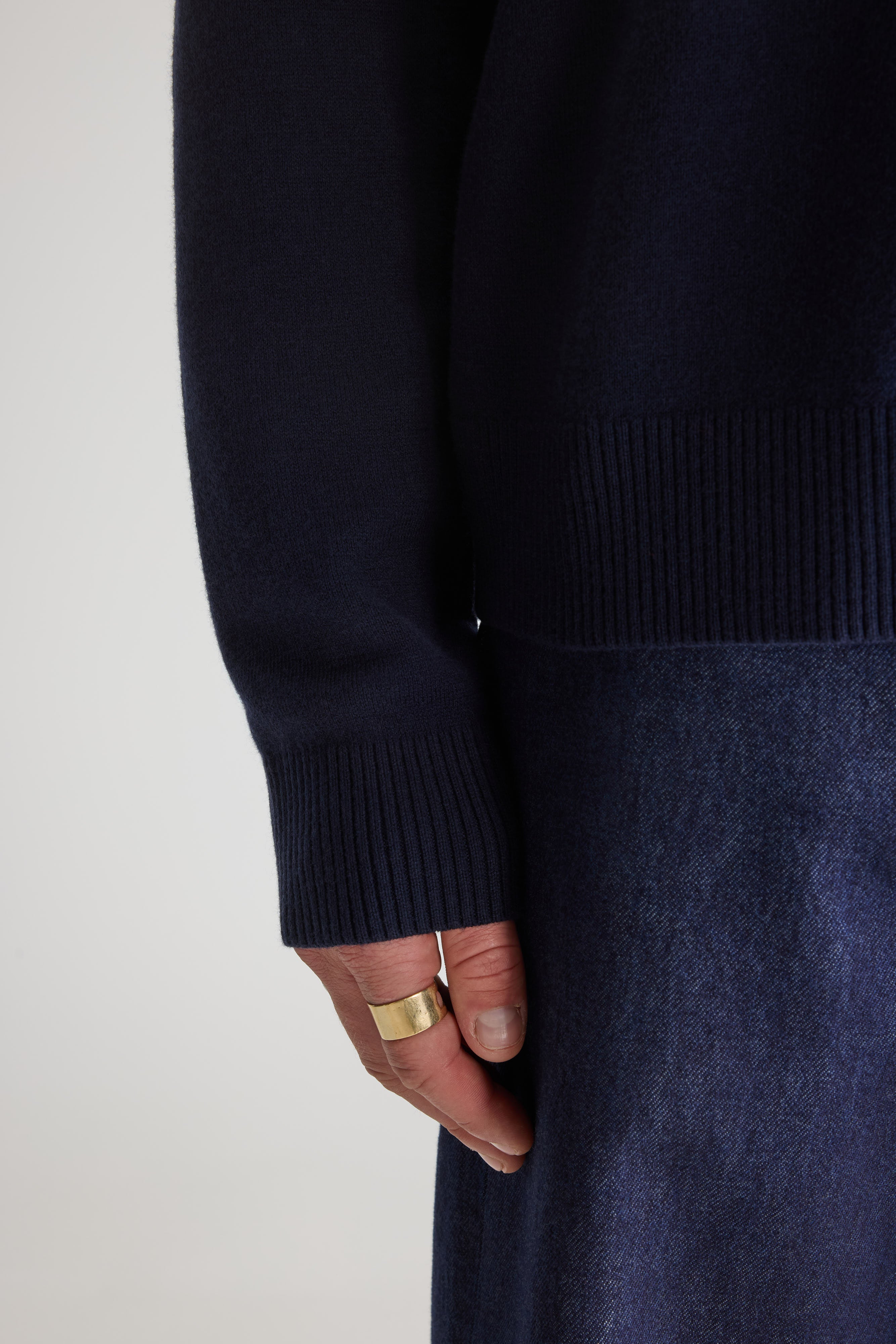 Geolem trui met ronde hals  (261 / M / NAVY)