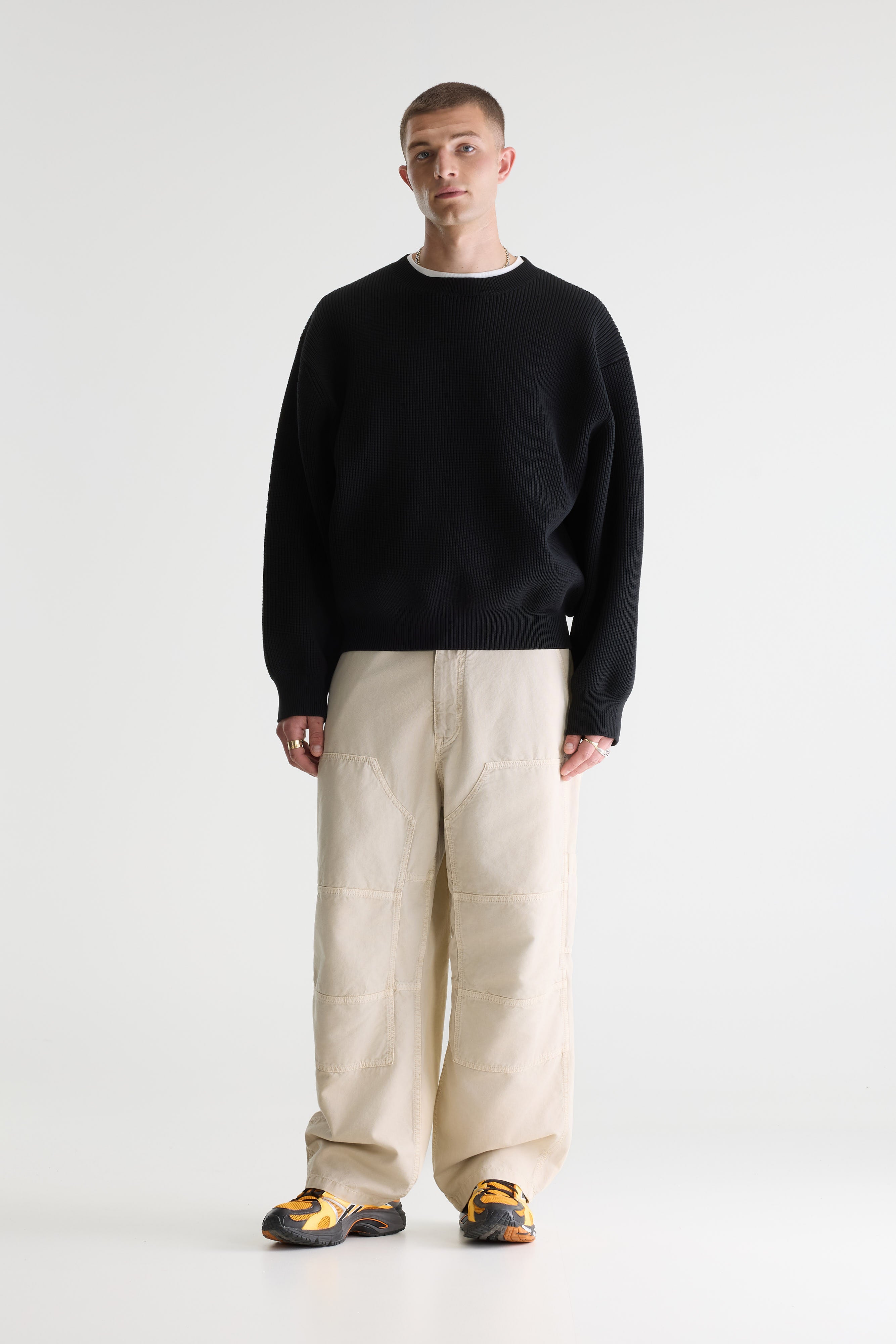 Alyes Structured Sweater - Black Für Men | Bellerose