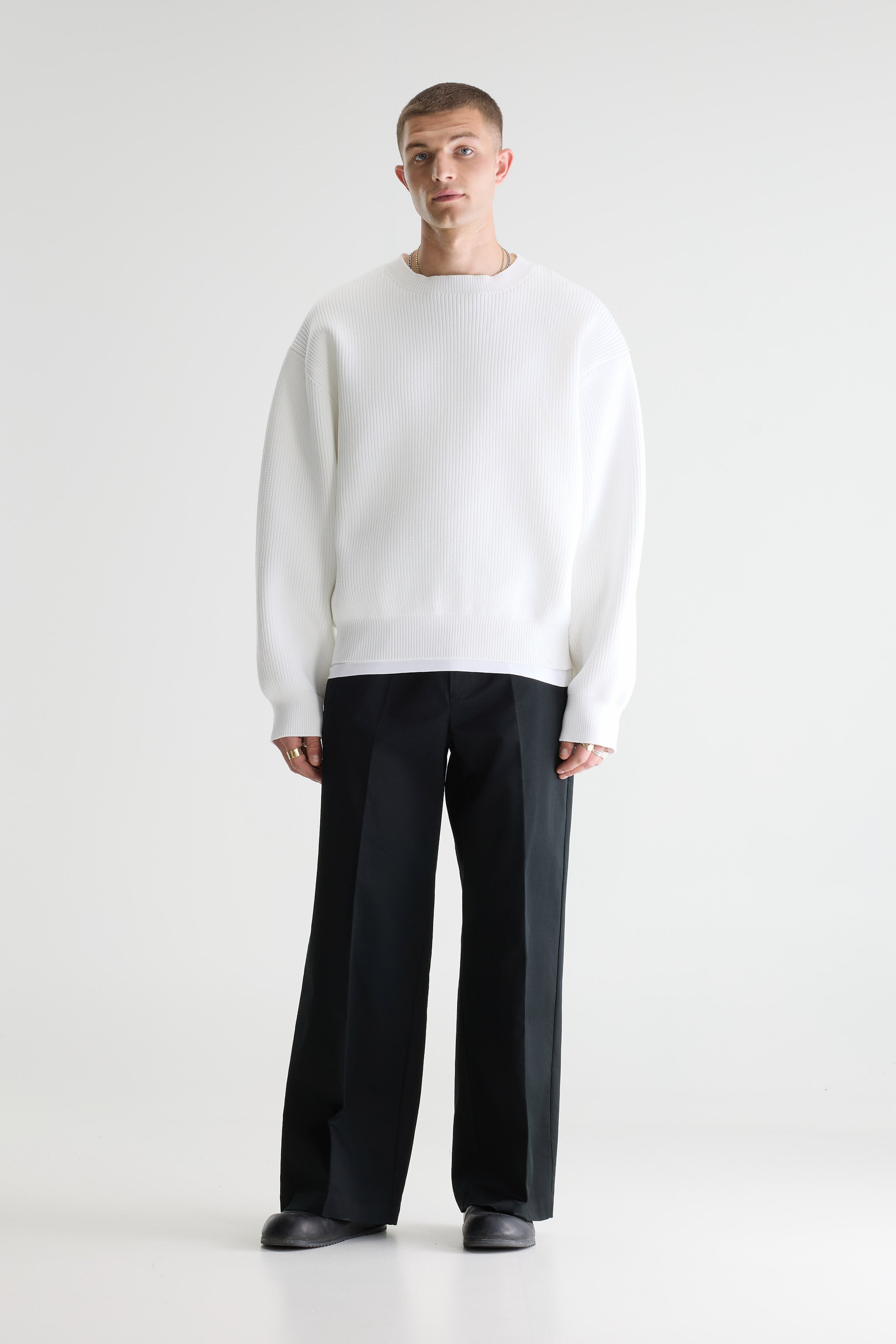 Alyes Structured Sweater - White Für Men | Bellerose