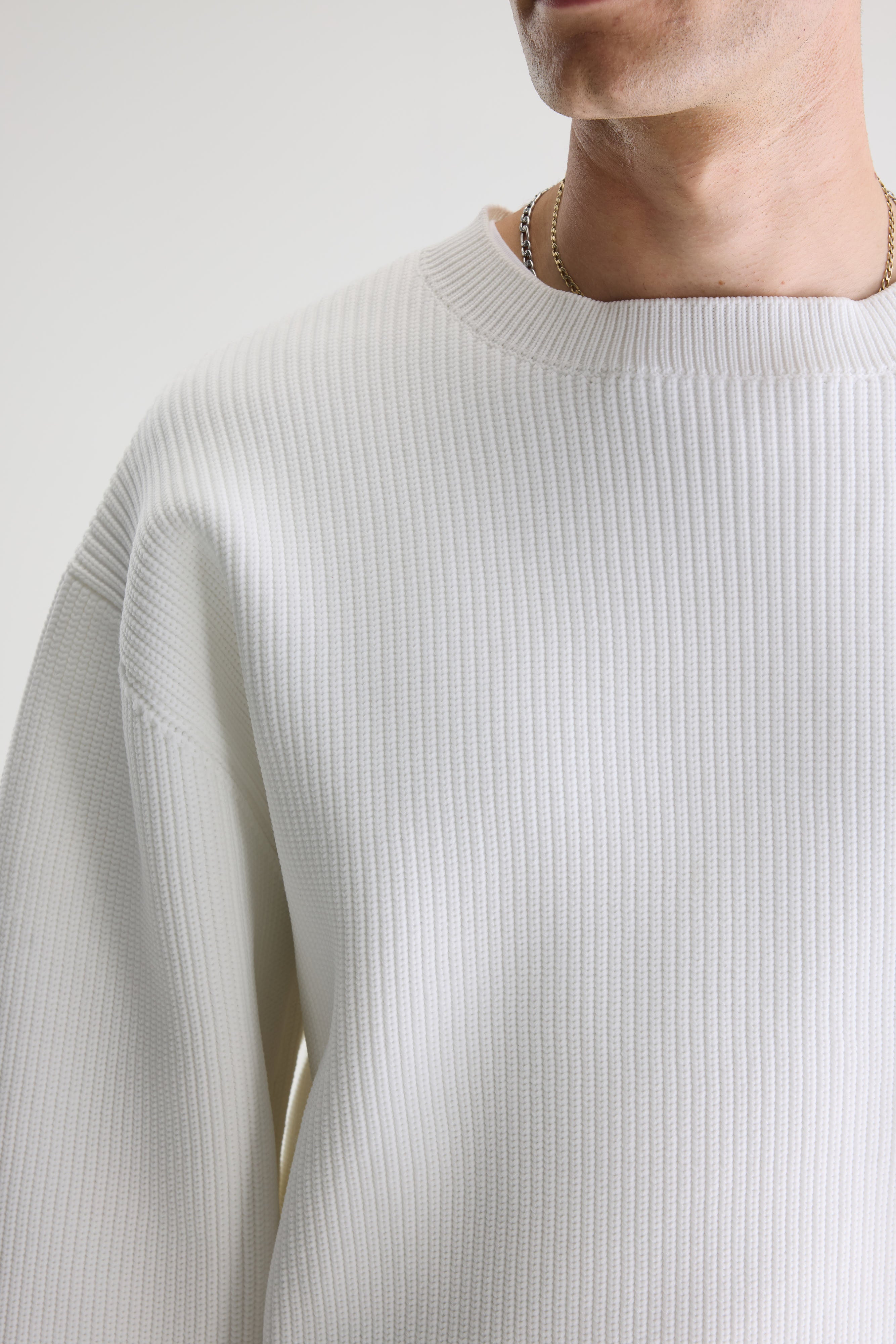 Alyes Structured Sweater - White Für Men | Bellerose