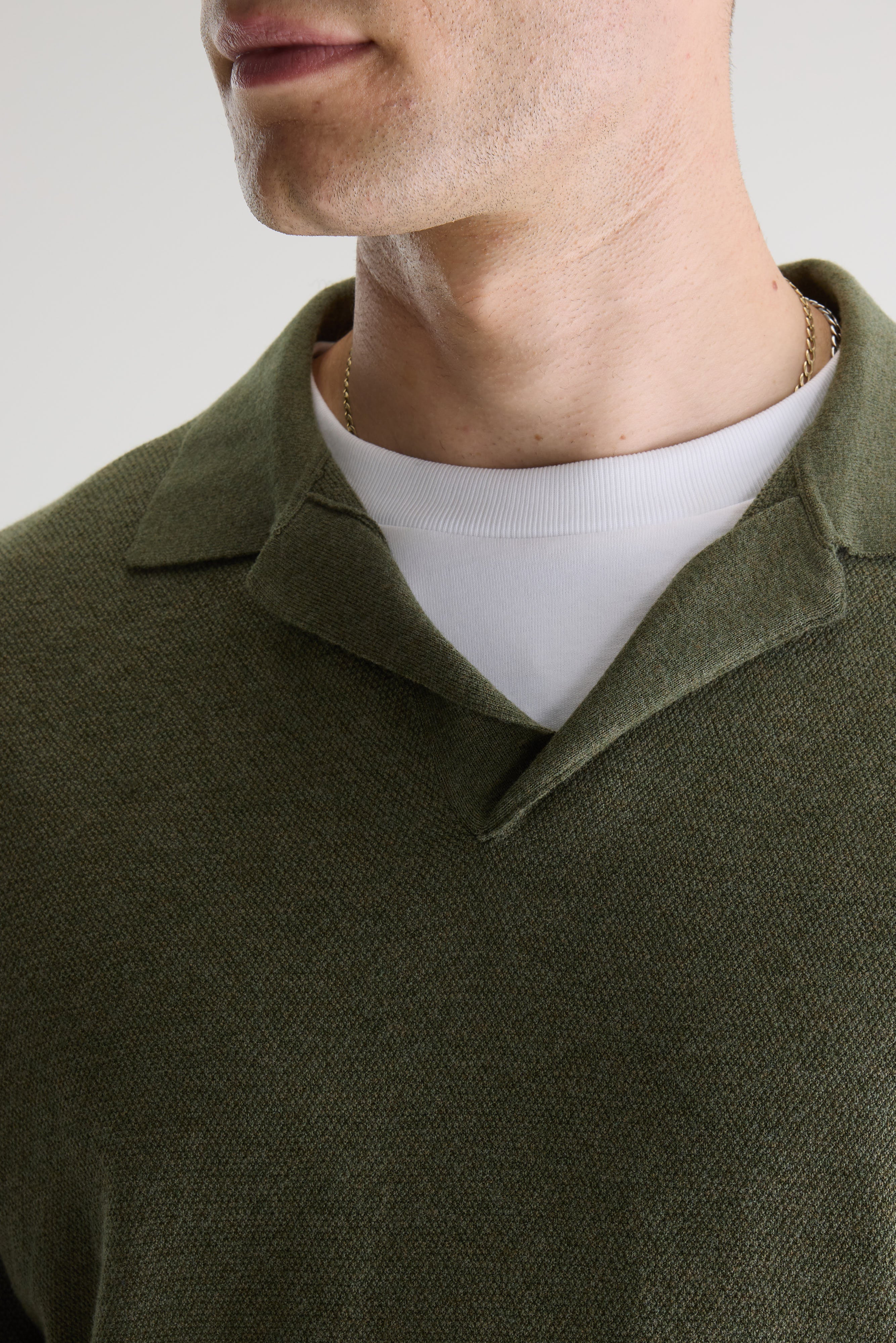 Alosh relaxed polo sweater (261 / M / JEEP)