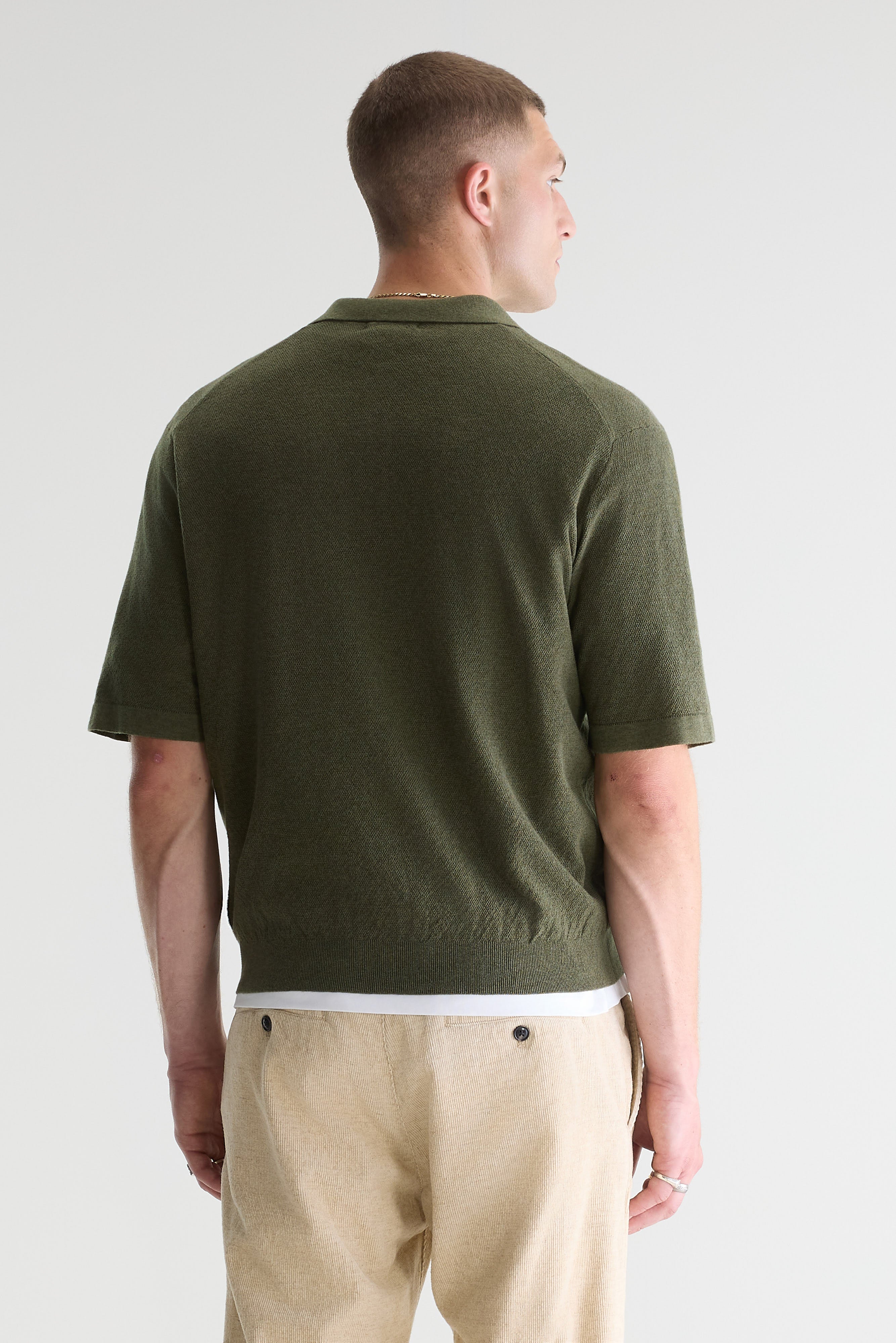 Alosh relaxed polo sweater (261 / M / JEEP)