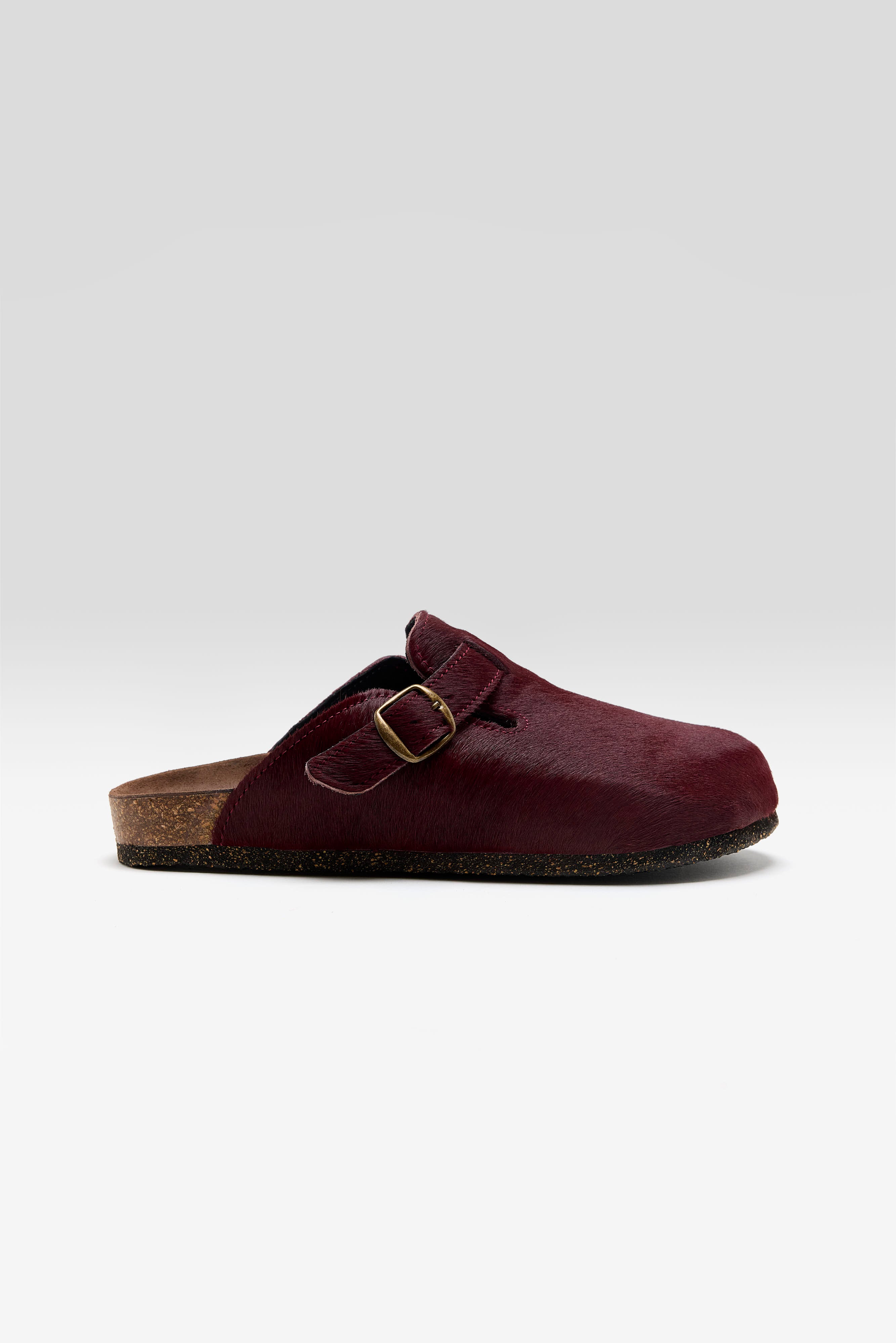 Bordeaux Ponyhair Mules For Women | Bellerose