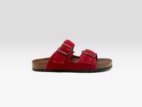 Red Ponyhair Sandals For Women | Bellerose
