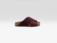 Bordeaux Ponyhair Cross Sandals For Women | Bellerose