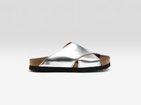 BOSABO Bordeaux Ponyhair Cross Sandals  
