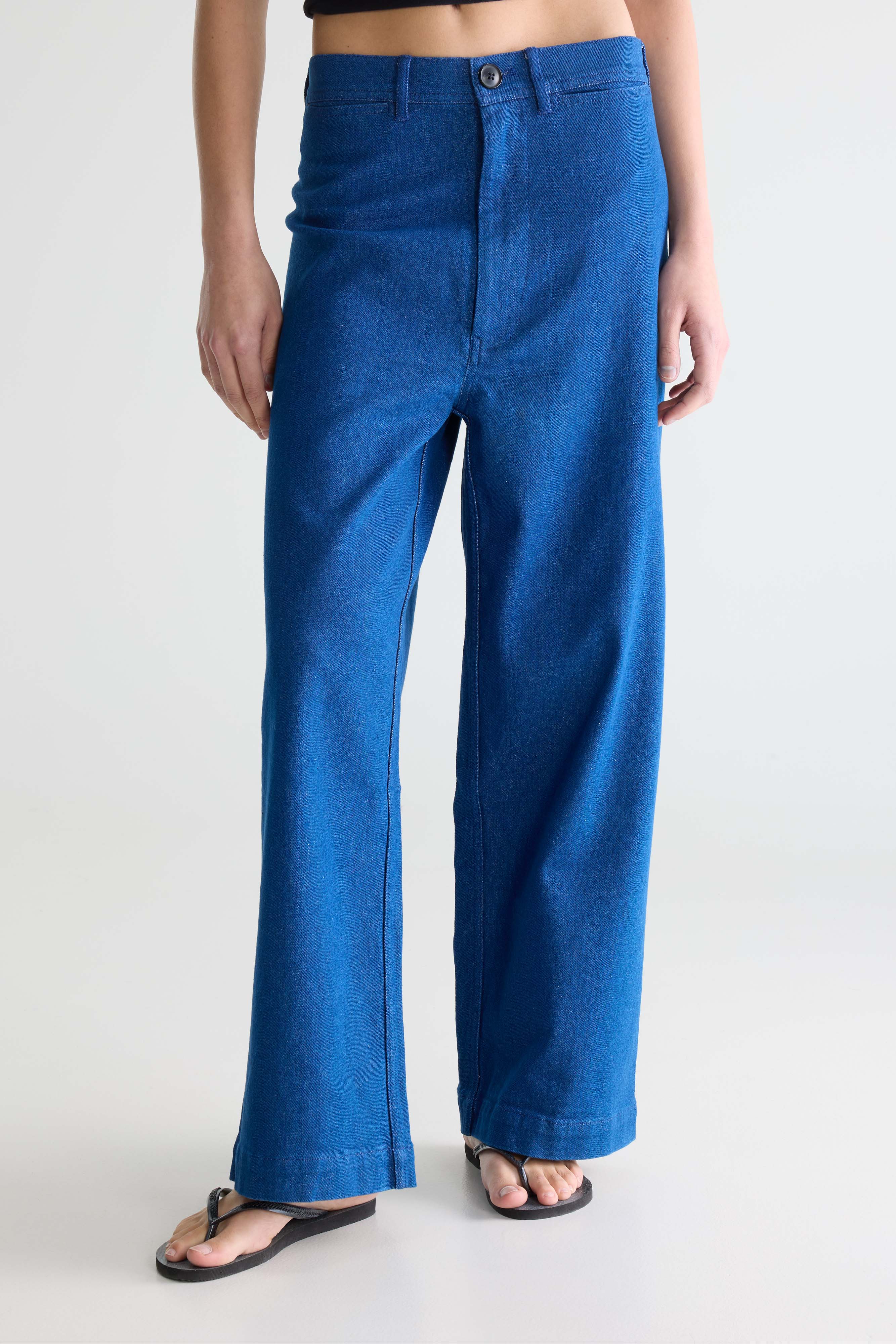 Lotan Wide Trousers - One wash For Women | Bellerose