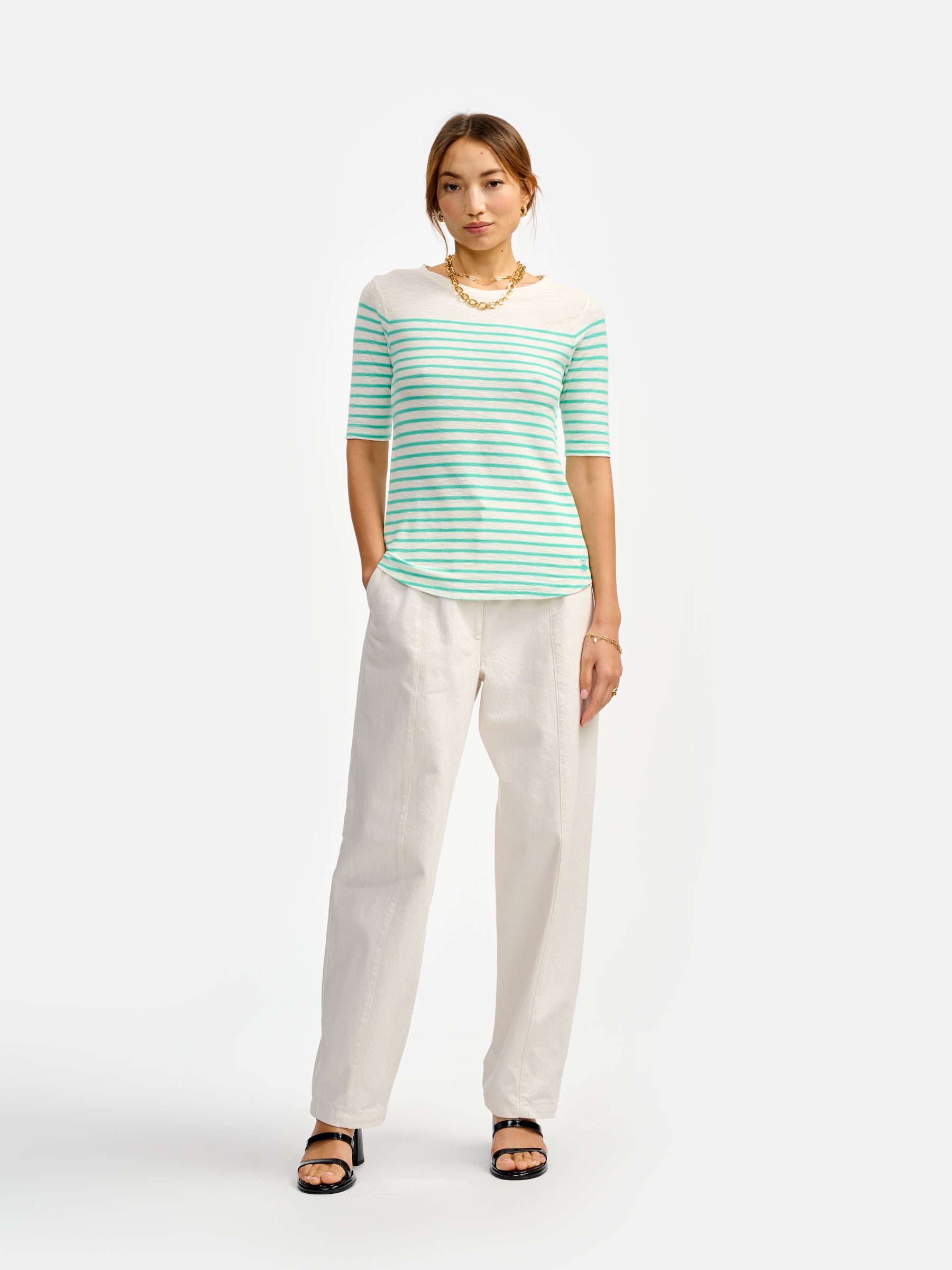 mias t-shirt (241 / W / STRIPE C)
