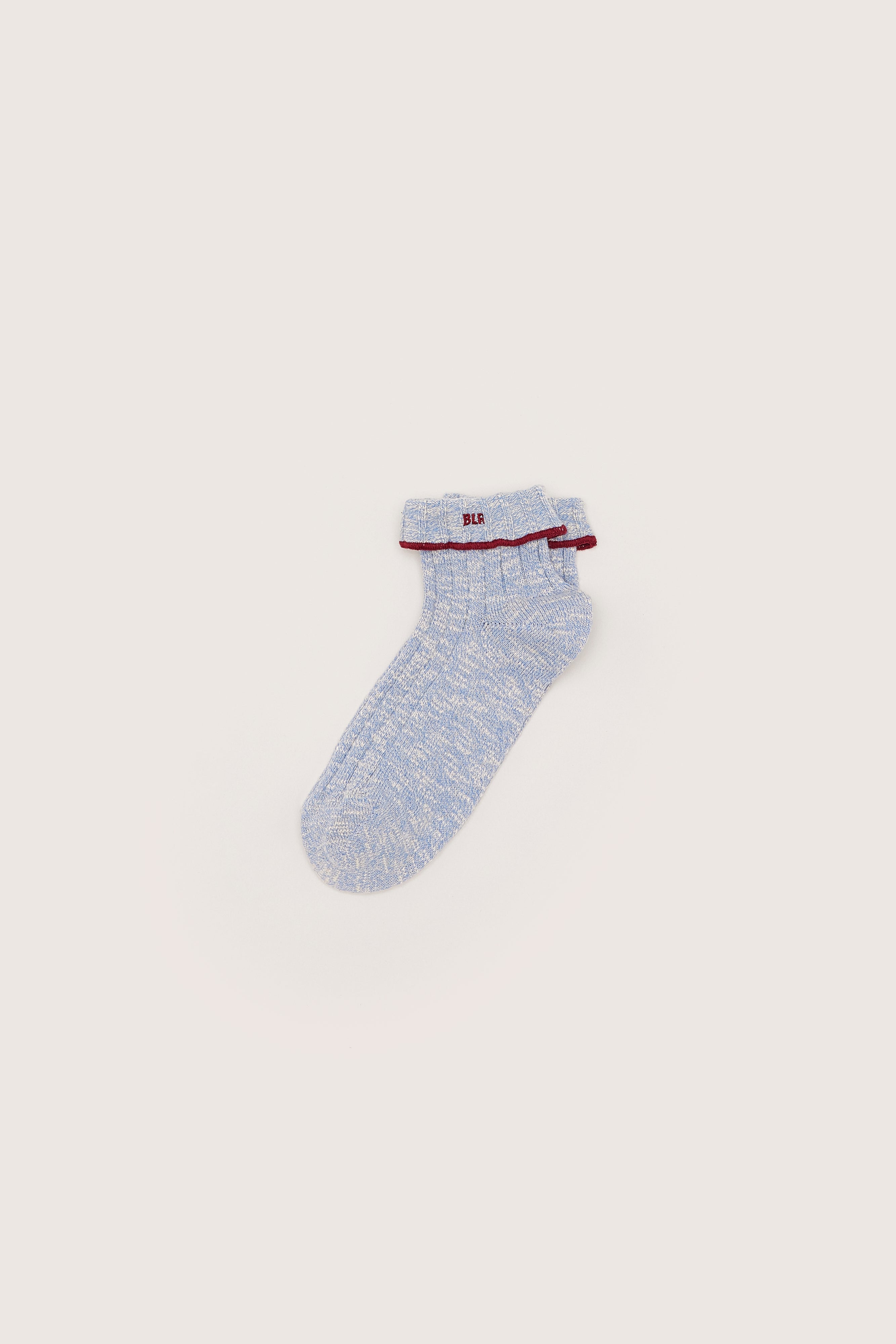 Boun Crew Socks - Blue shirt / Bordeaux For Women | Bellerose