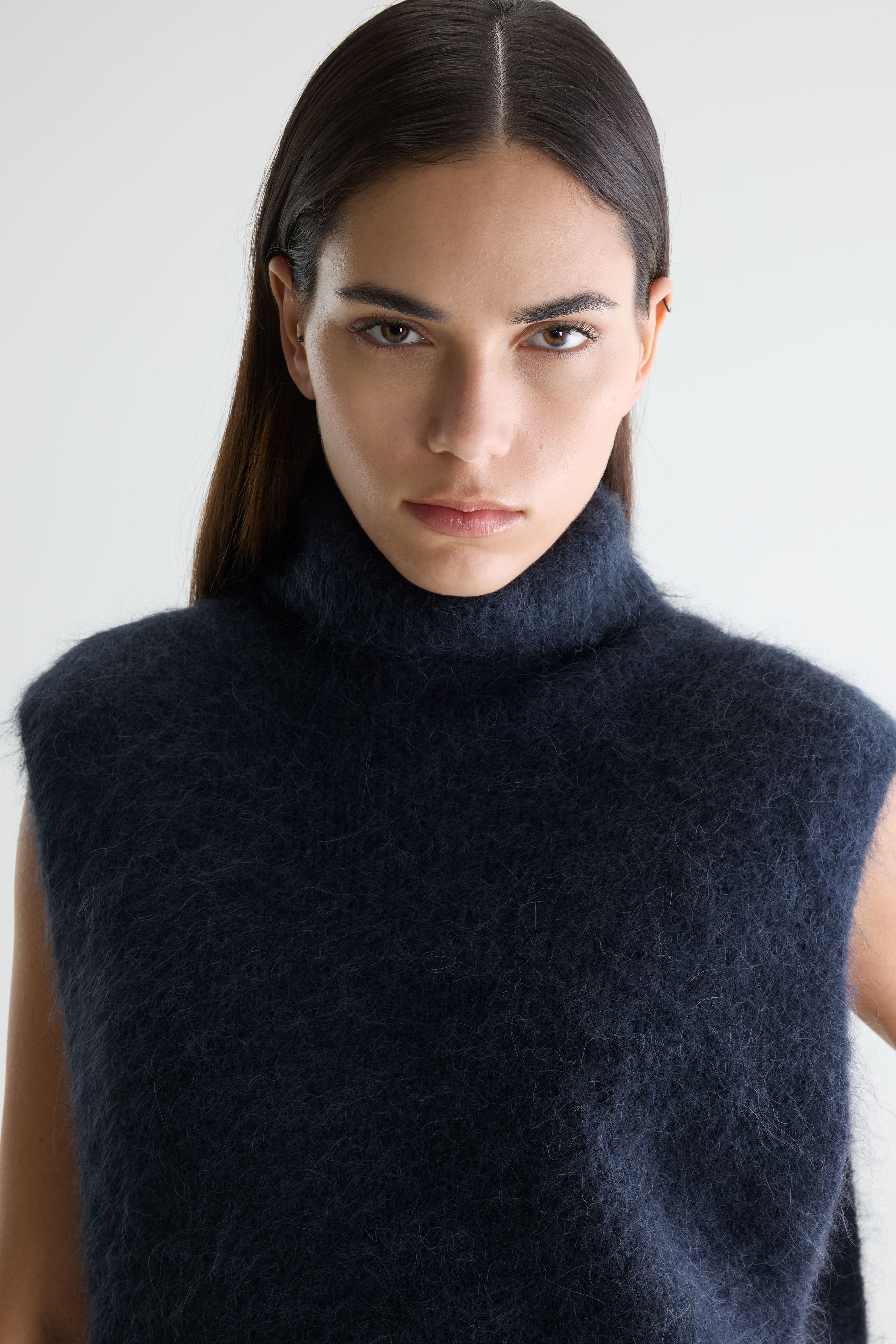 Daren Sleeveless Sweater - Navy For Women | Bellerose