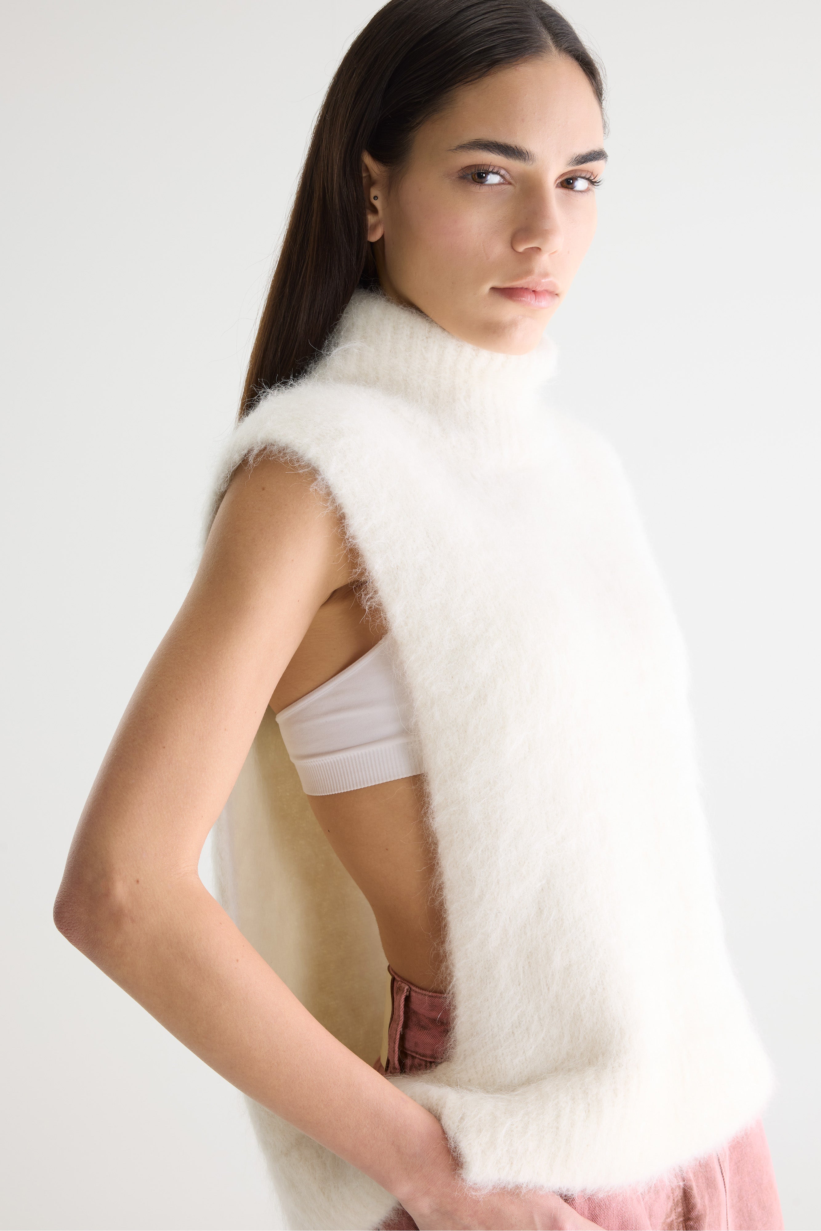 Daren Sleeveless Sweater - Natural For Women | Bellerose