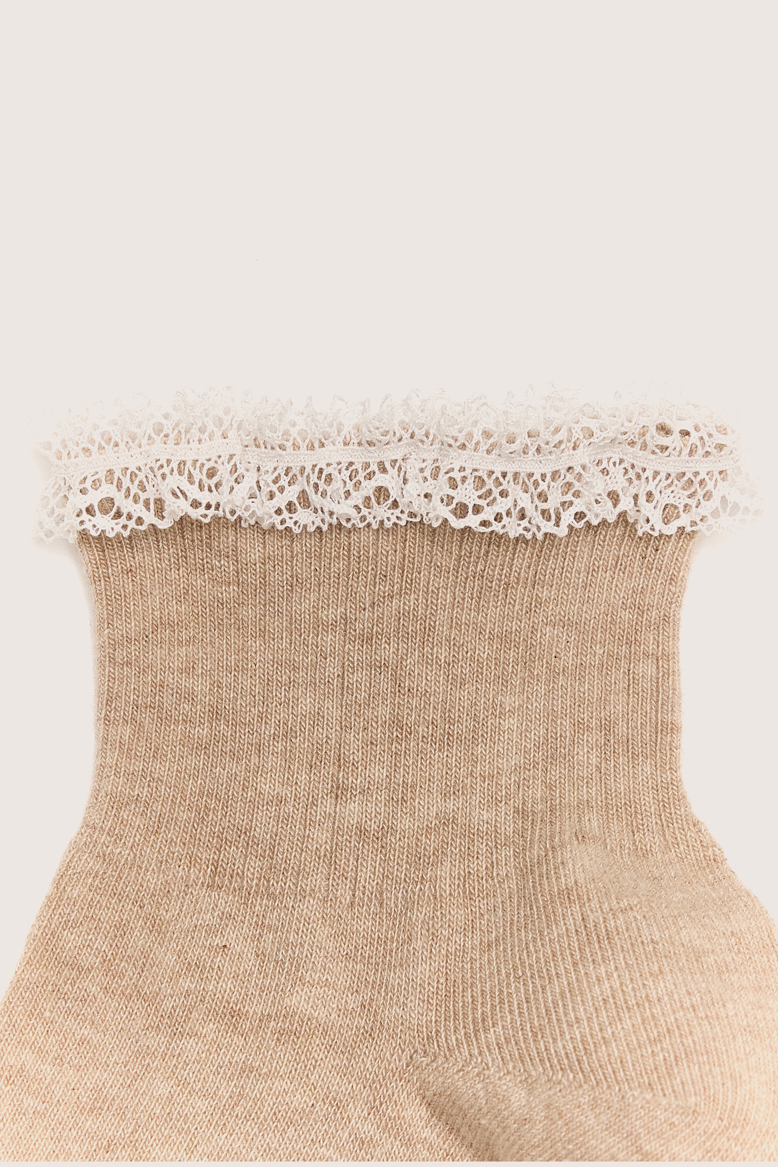 Bendel Short Socks - Beige melange / Straw / Whisper For Women | Bellerose