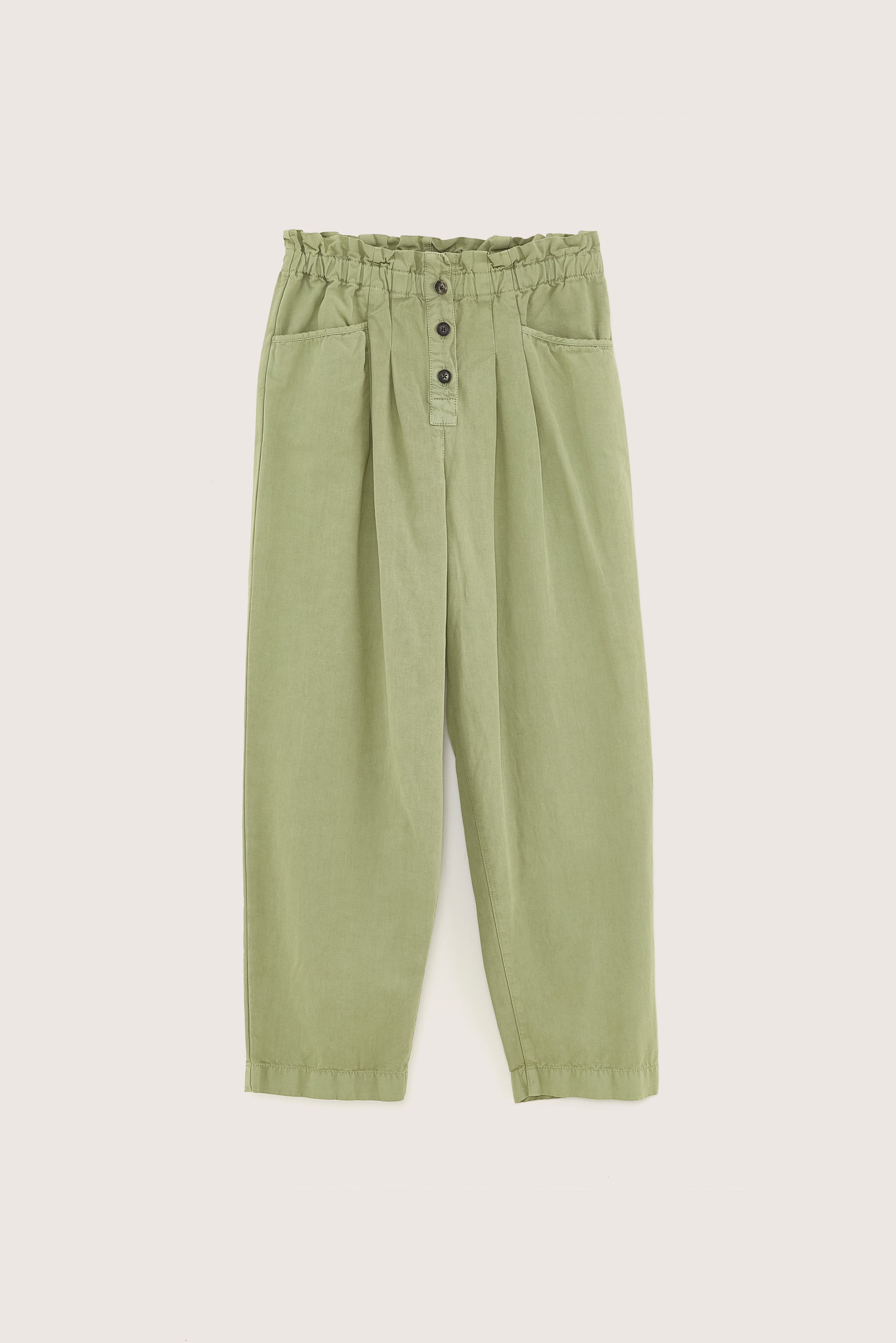 Lilow paperbag trousers (251 / W / SAUGE)