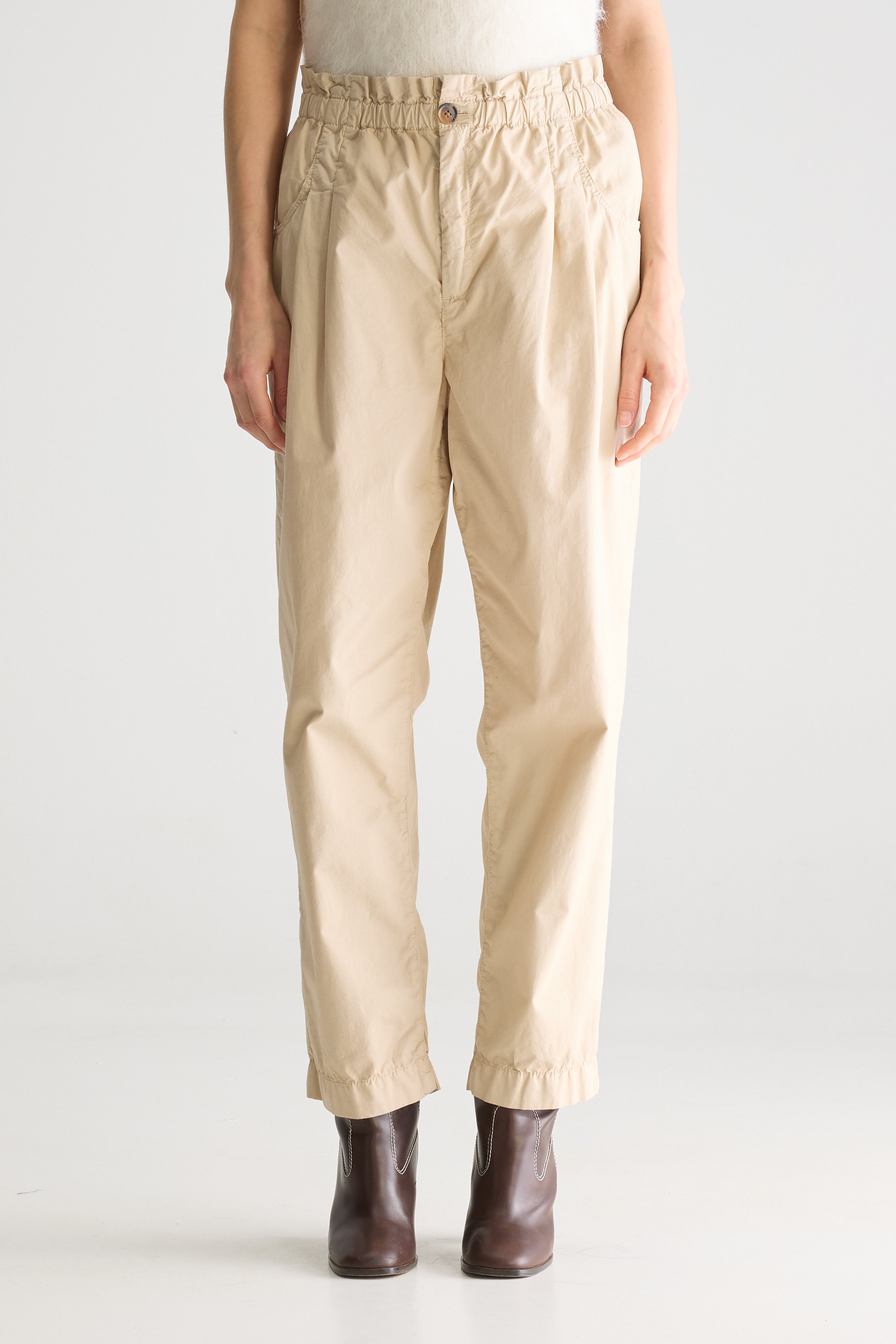 Winona Relaxed Trousers - Cement For Women | Bellerose