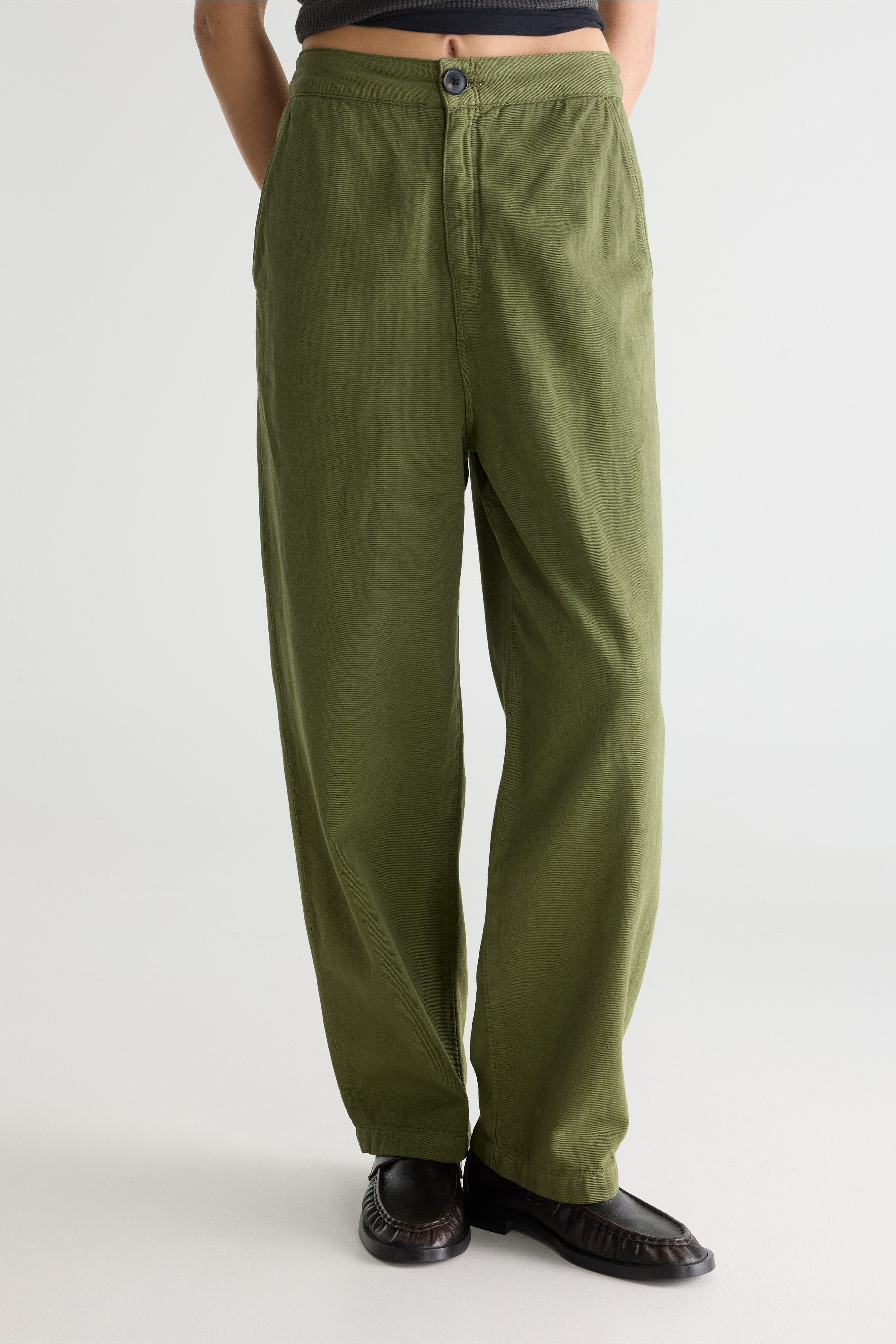 Pasop Relaxed Trousers - Army For Women | Bellerose