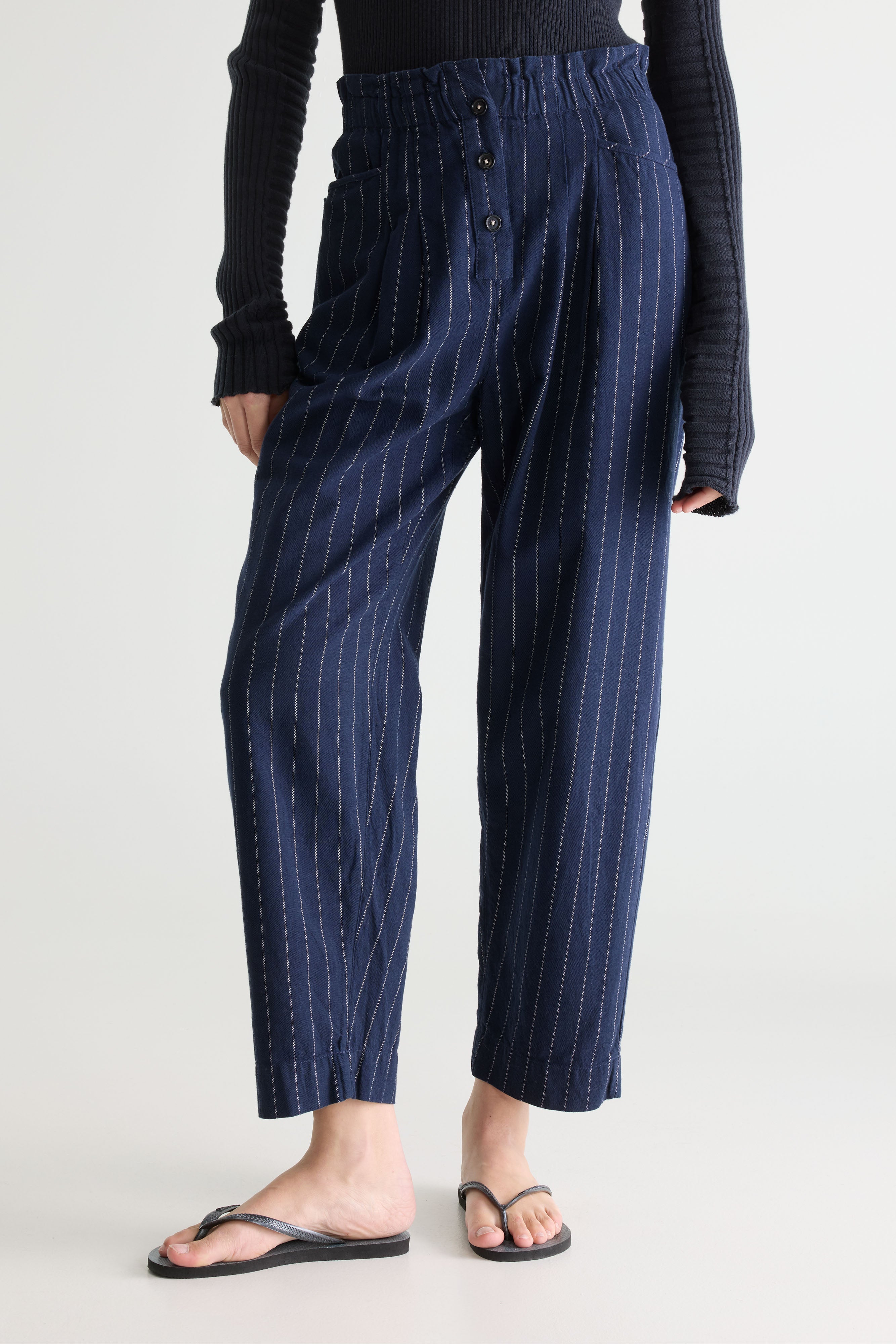 Lilo Paperbag Trousers - Navy For Women | Bellerose
