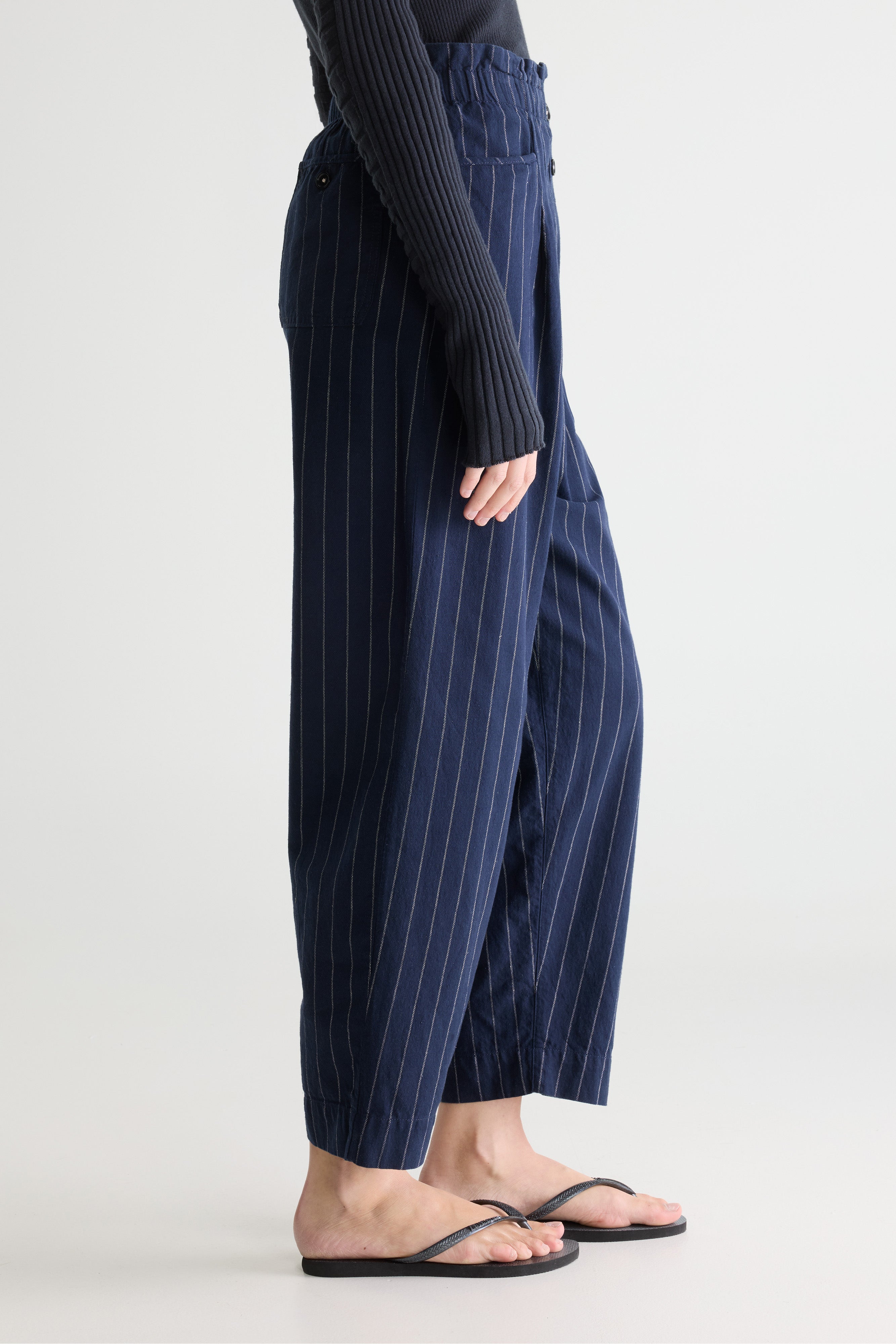 Lilo Paperbag Trousers - Navy For Women | Bellerose