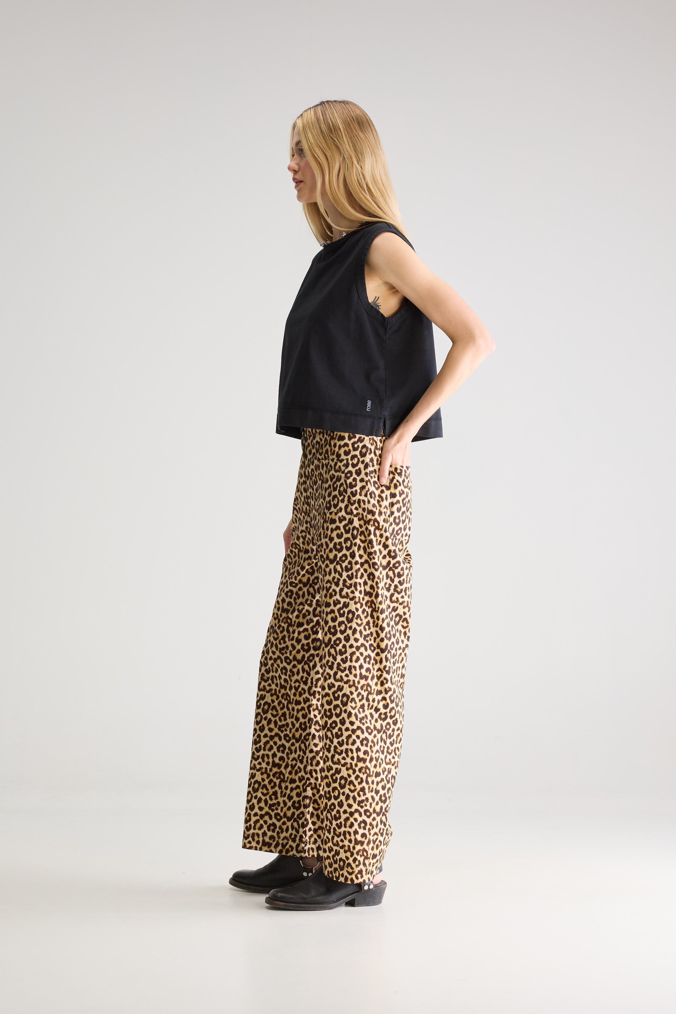 Vivia Leopard Trousers - Antique gold / Ivory / Mokka For Women | Bellerose