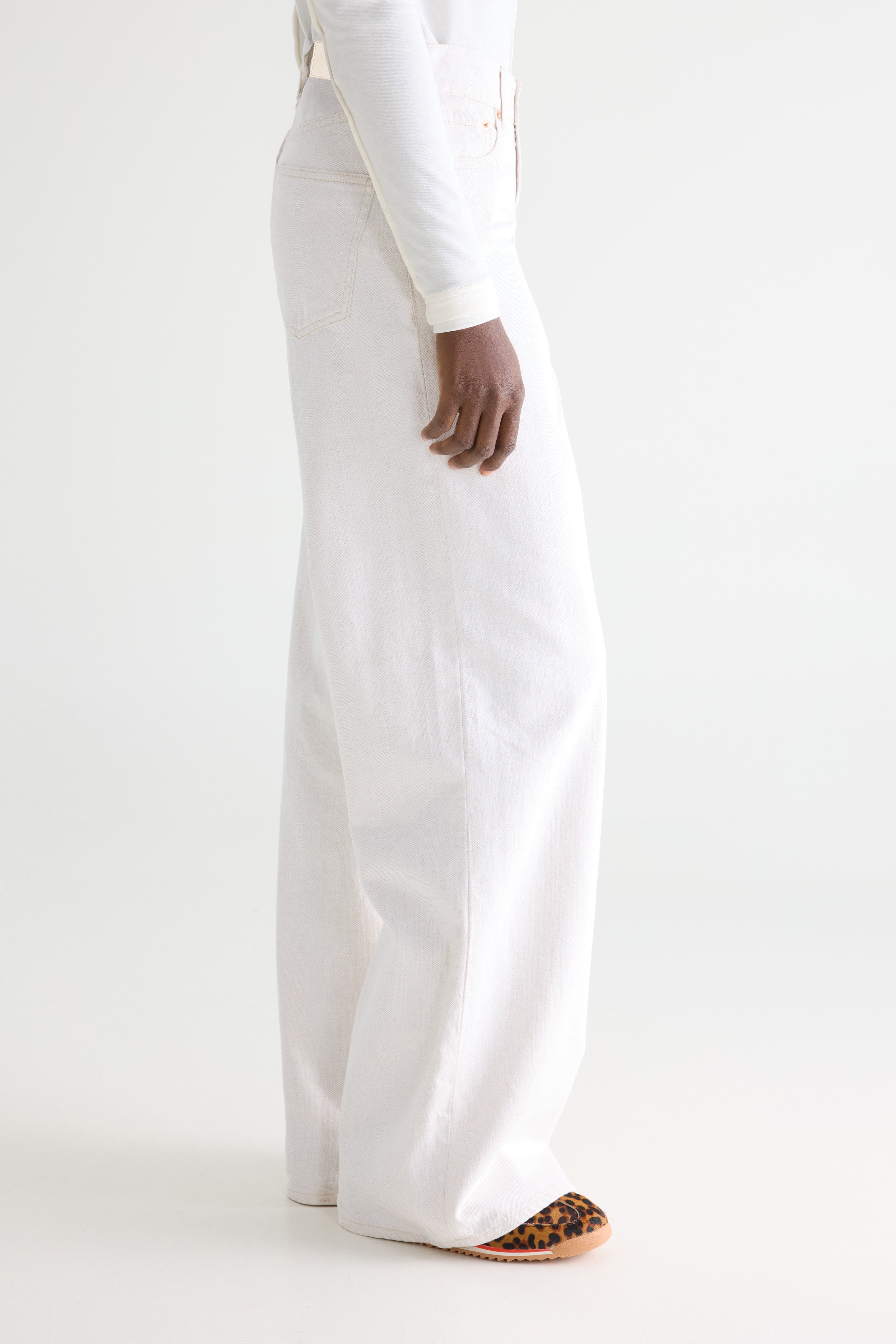 Denim N. 64 Wide Jeans - Vintage white For Women | Bellerose