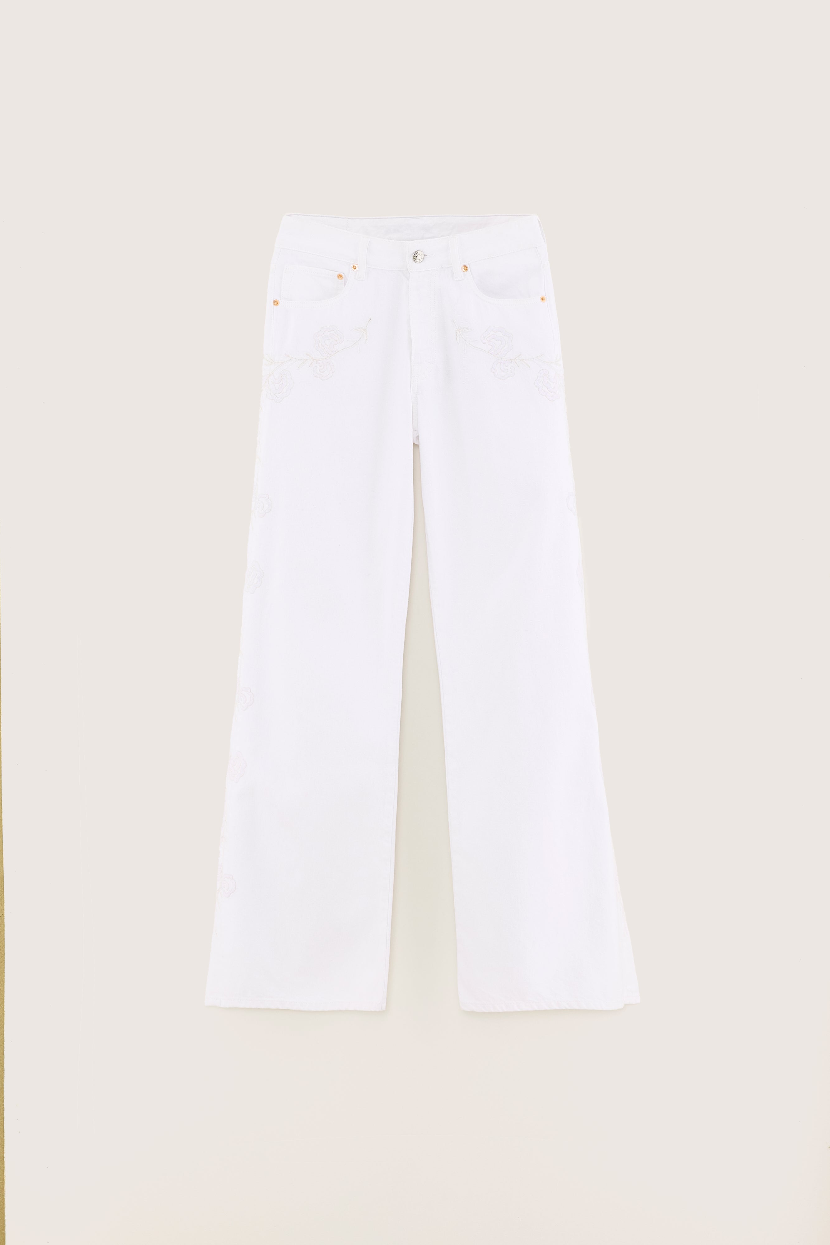 Denim N. 97 embroidered jeans (251 / W / WHITE)