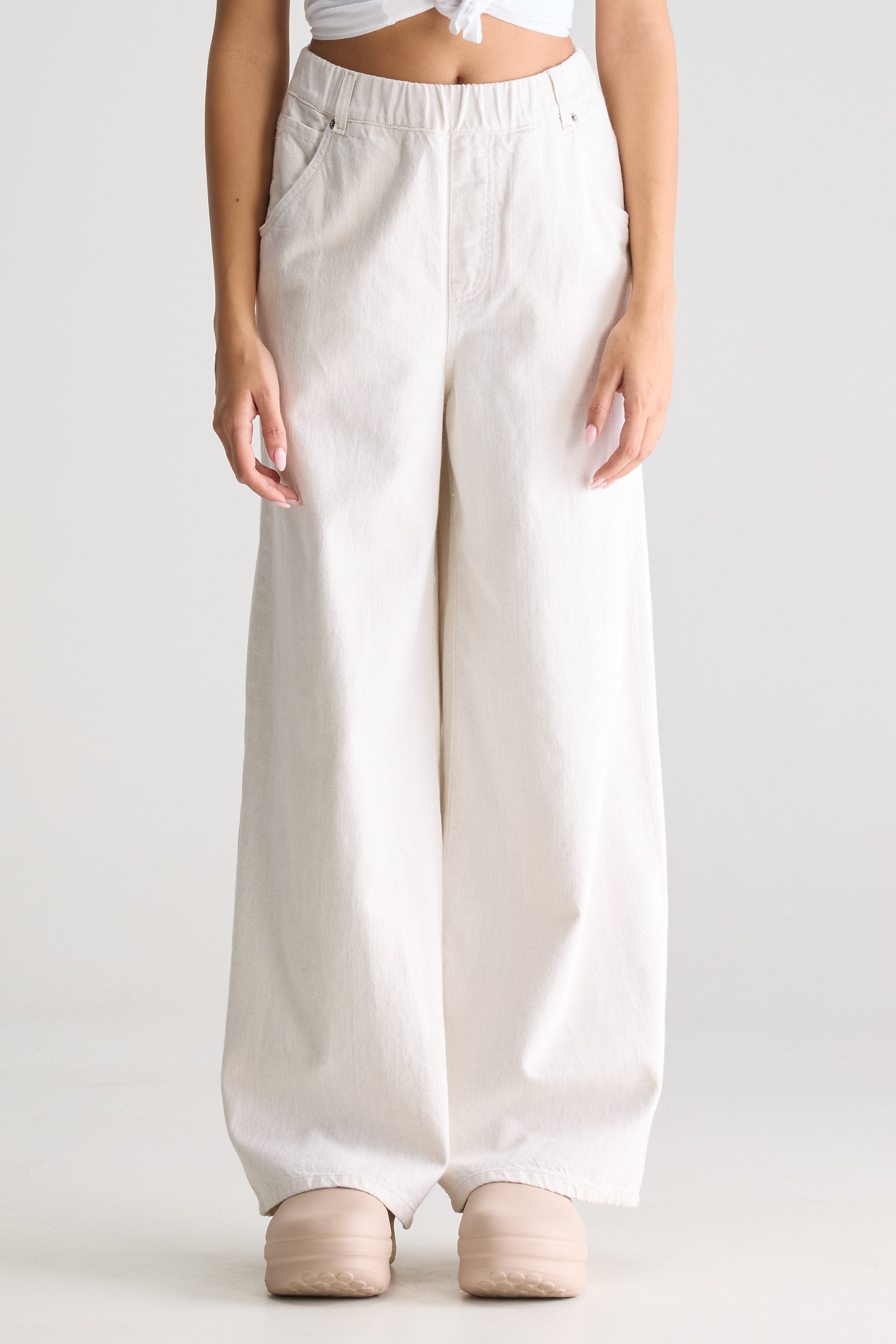 Galina Wide Jeans - Vintage white For Women | Bellerose