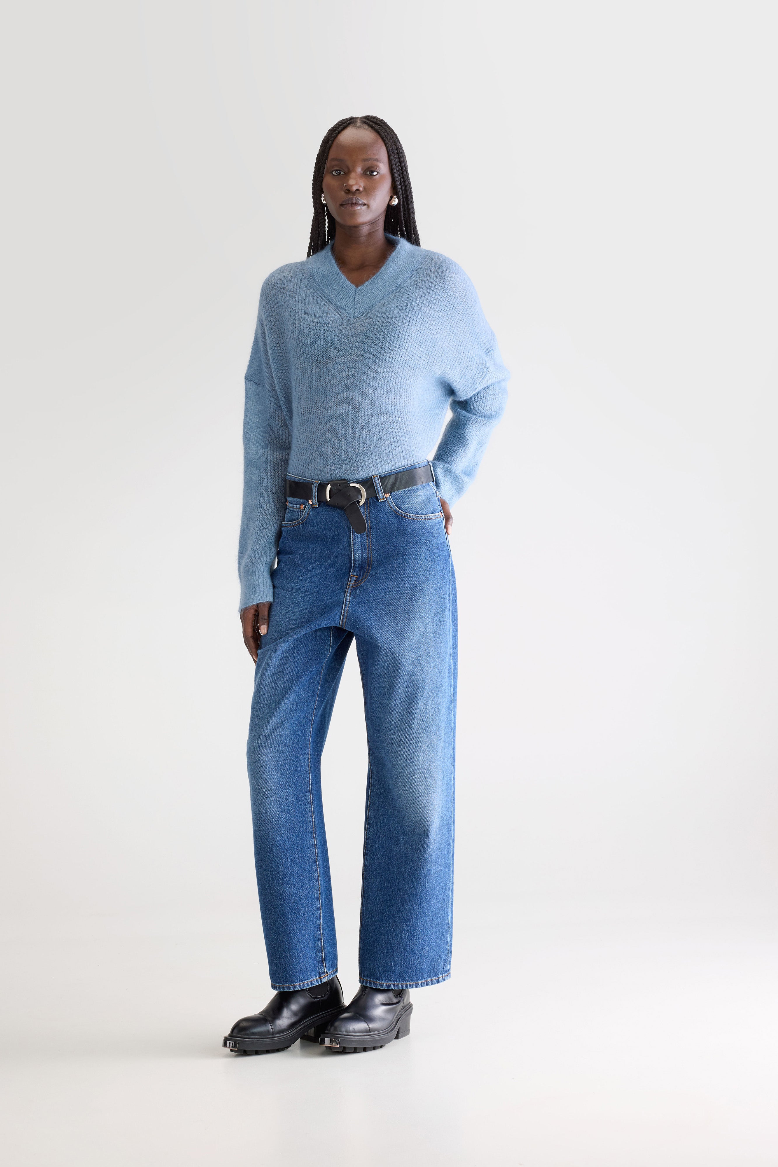 Denim N. 61 Jean Large - Stone wash Pour Femme | Bellerose