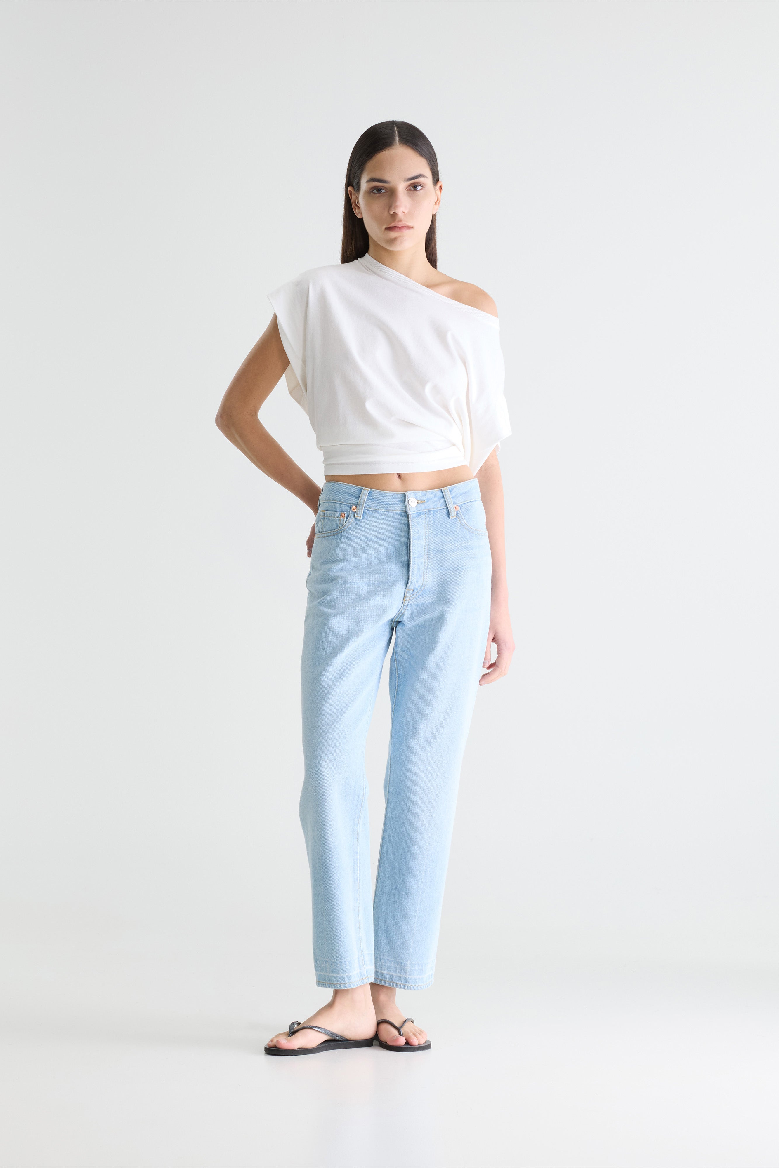 Denim N. 61 Wide Jeans - Vintage lt blue For Women | Bellerose