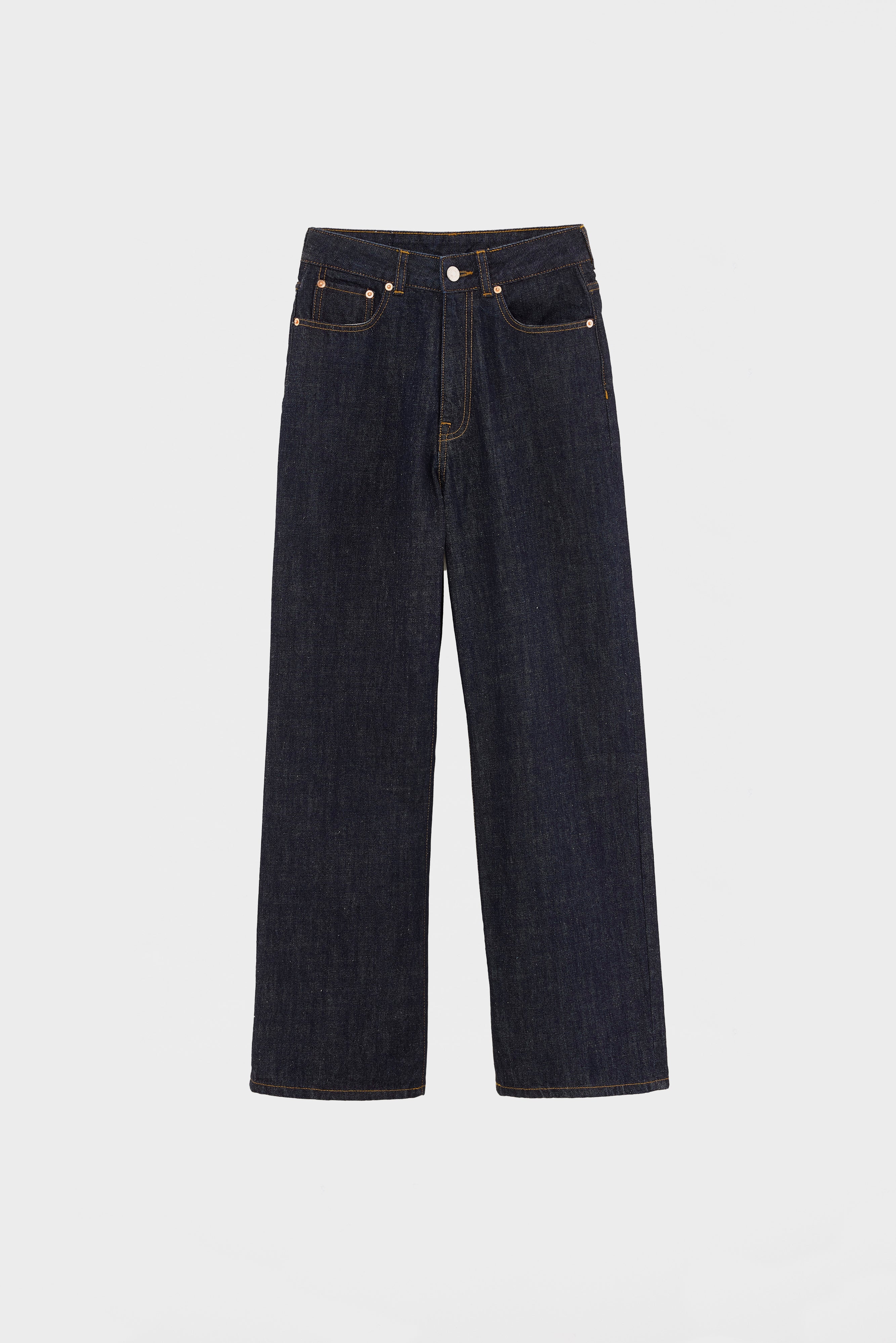 Denim N. 61 wijde jeans (252 / W / BLUE RINSE)