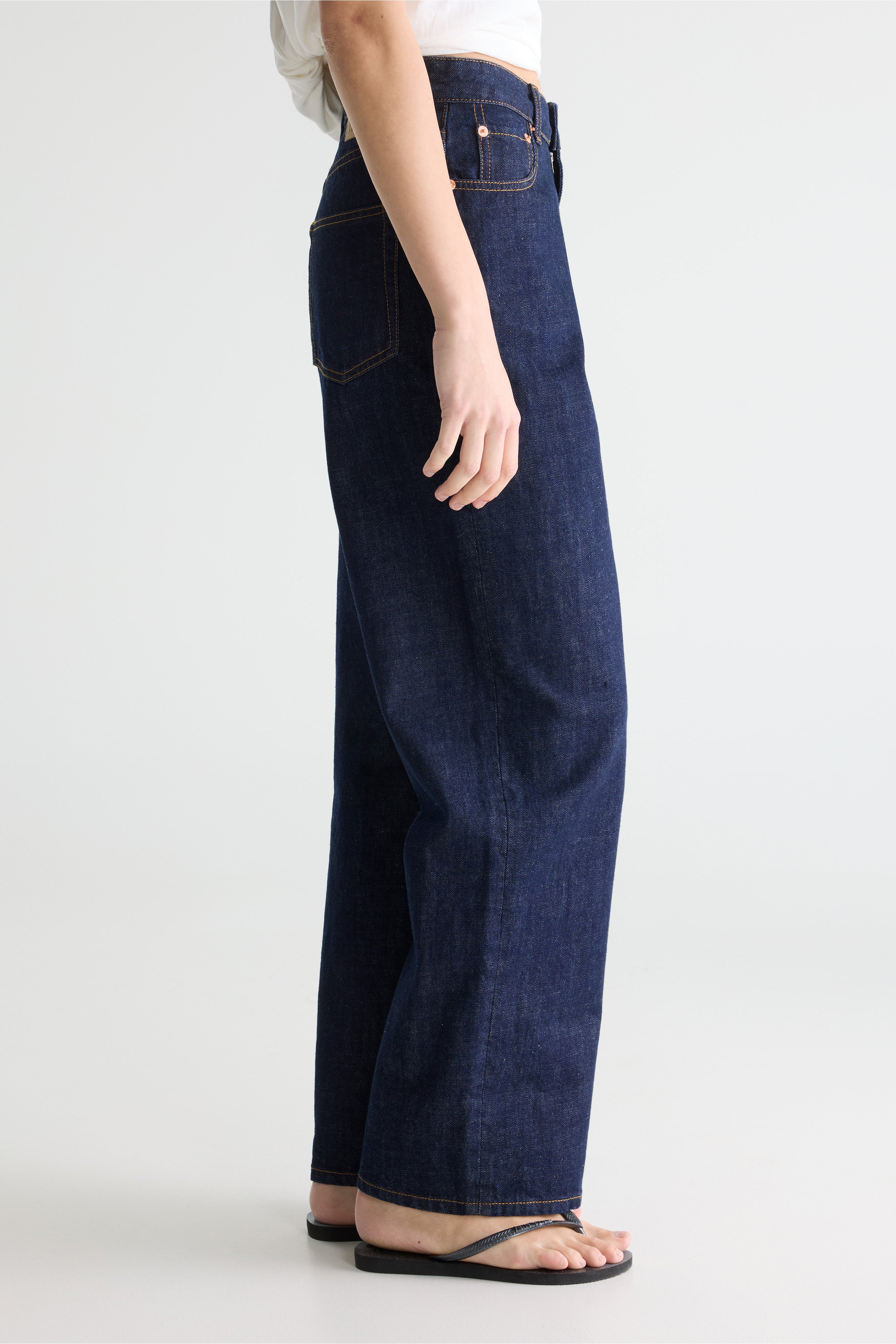 Denim N. 61 wijde jeans (252 / W / BLUE RINSE)