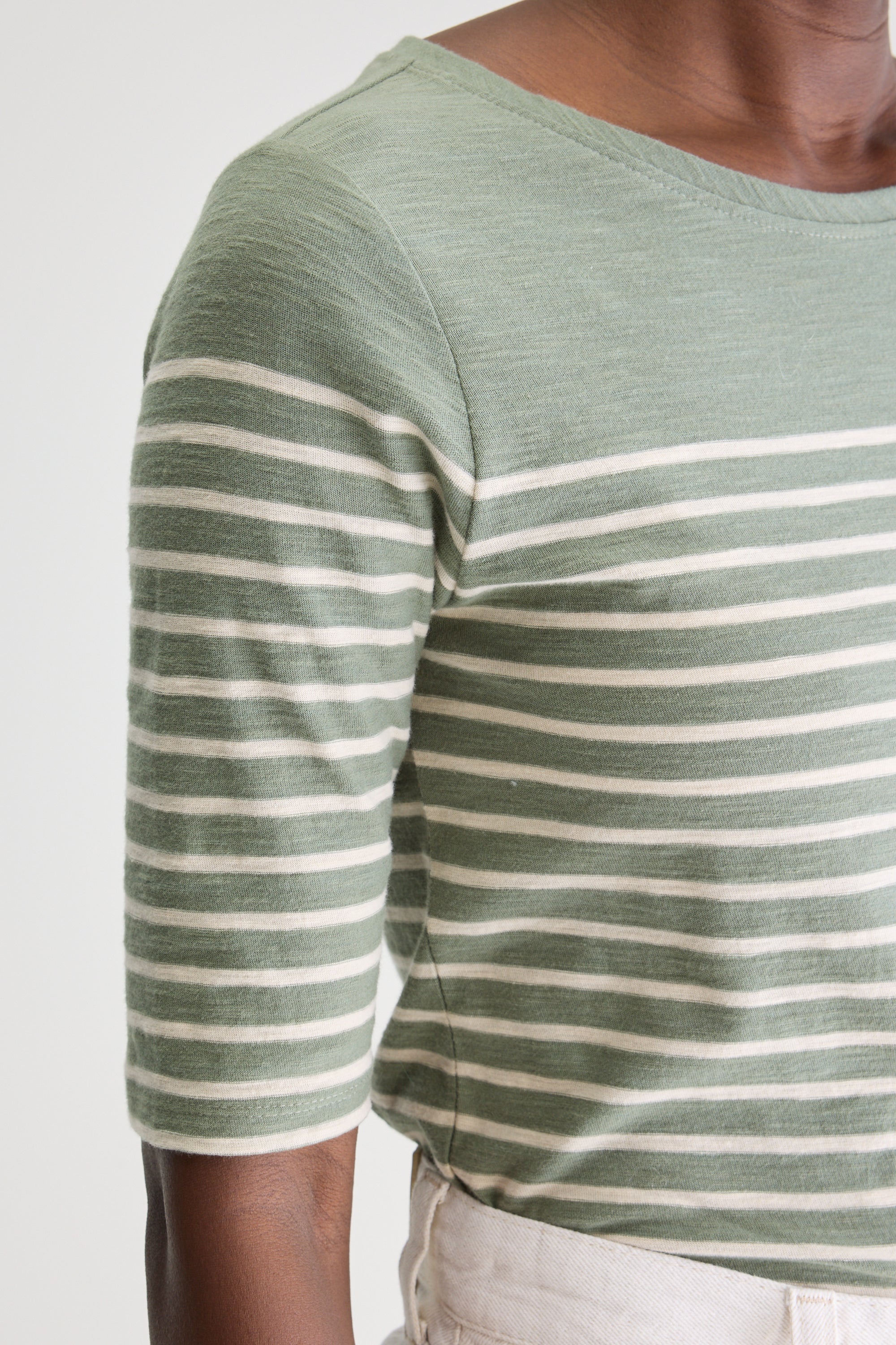 T-shirt slim Mias (251 / W / STRIPE B)