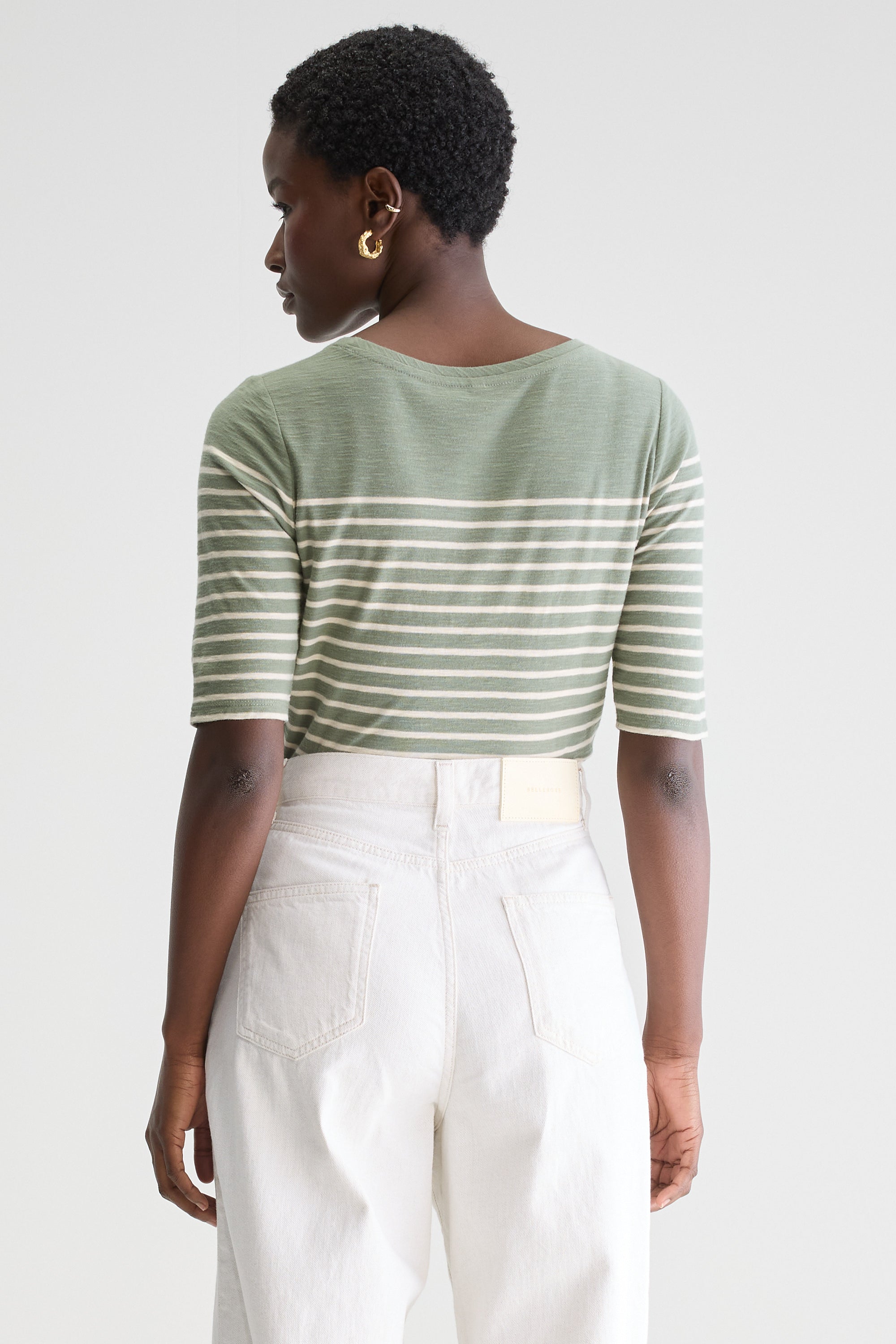T-shirt slim Mias (251 / W / STRIPE B)