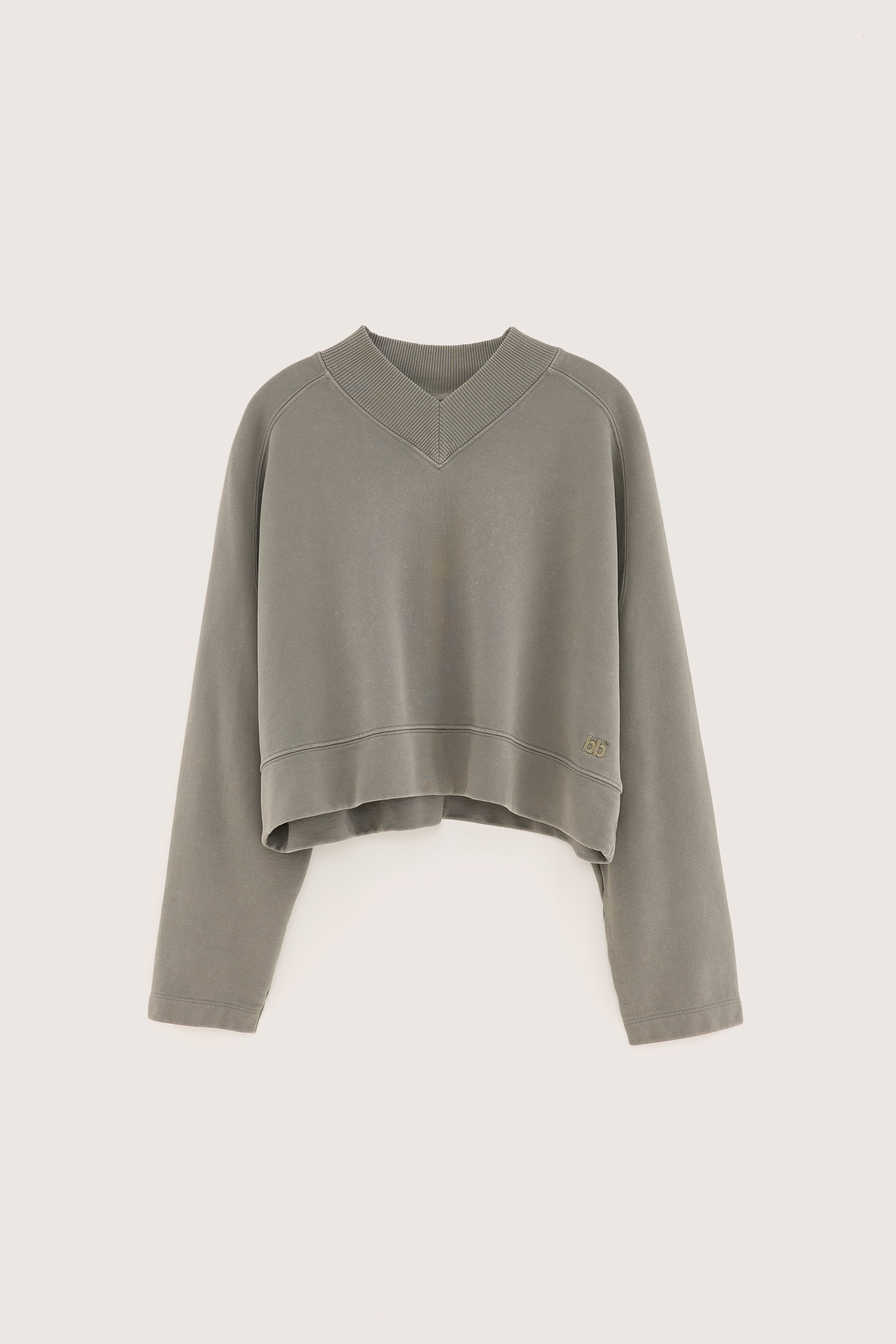 Sikiu cropped sweatshirt (251 / W / DUSTY OLIVE)