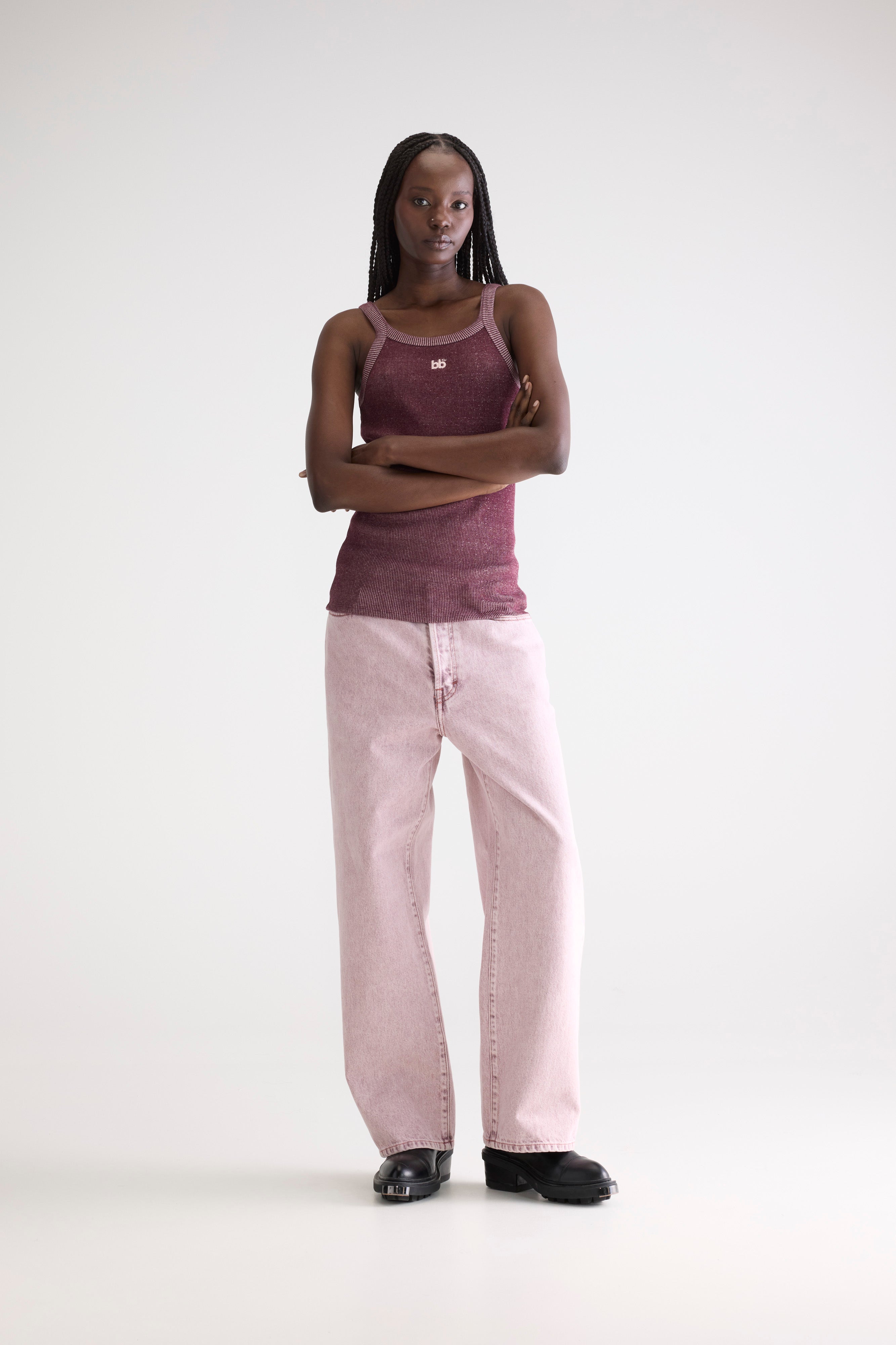Celey Slim Tank Top - Cotton candy / Windsor wine For Women | Bellerose