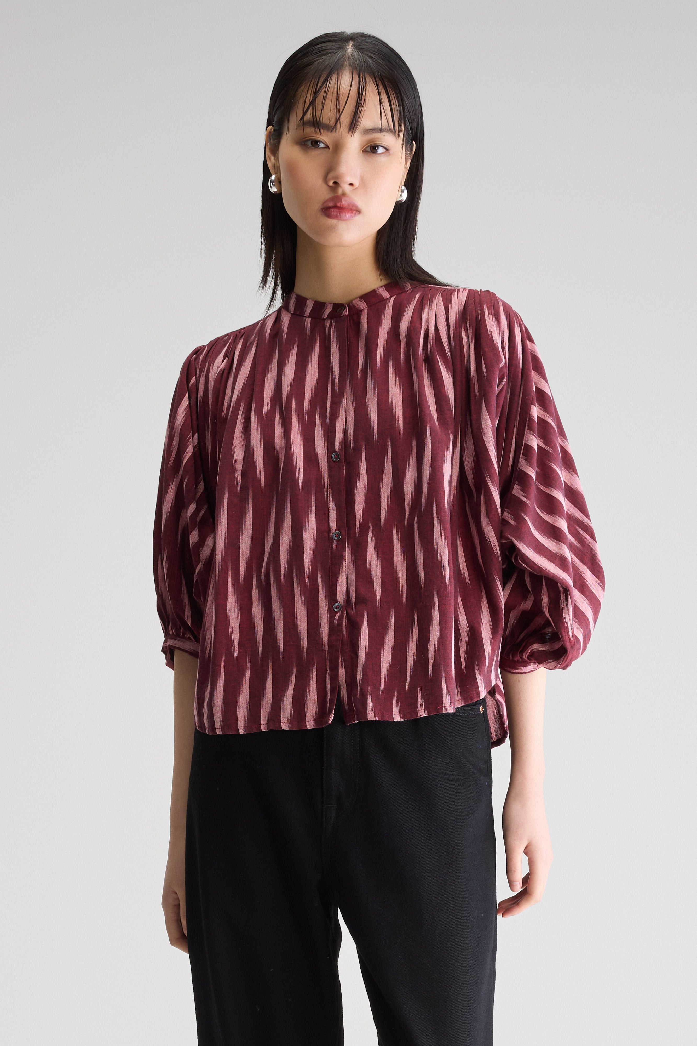 Ink Cropped Blouse - Palissandre Voor Dames | Bellerose