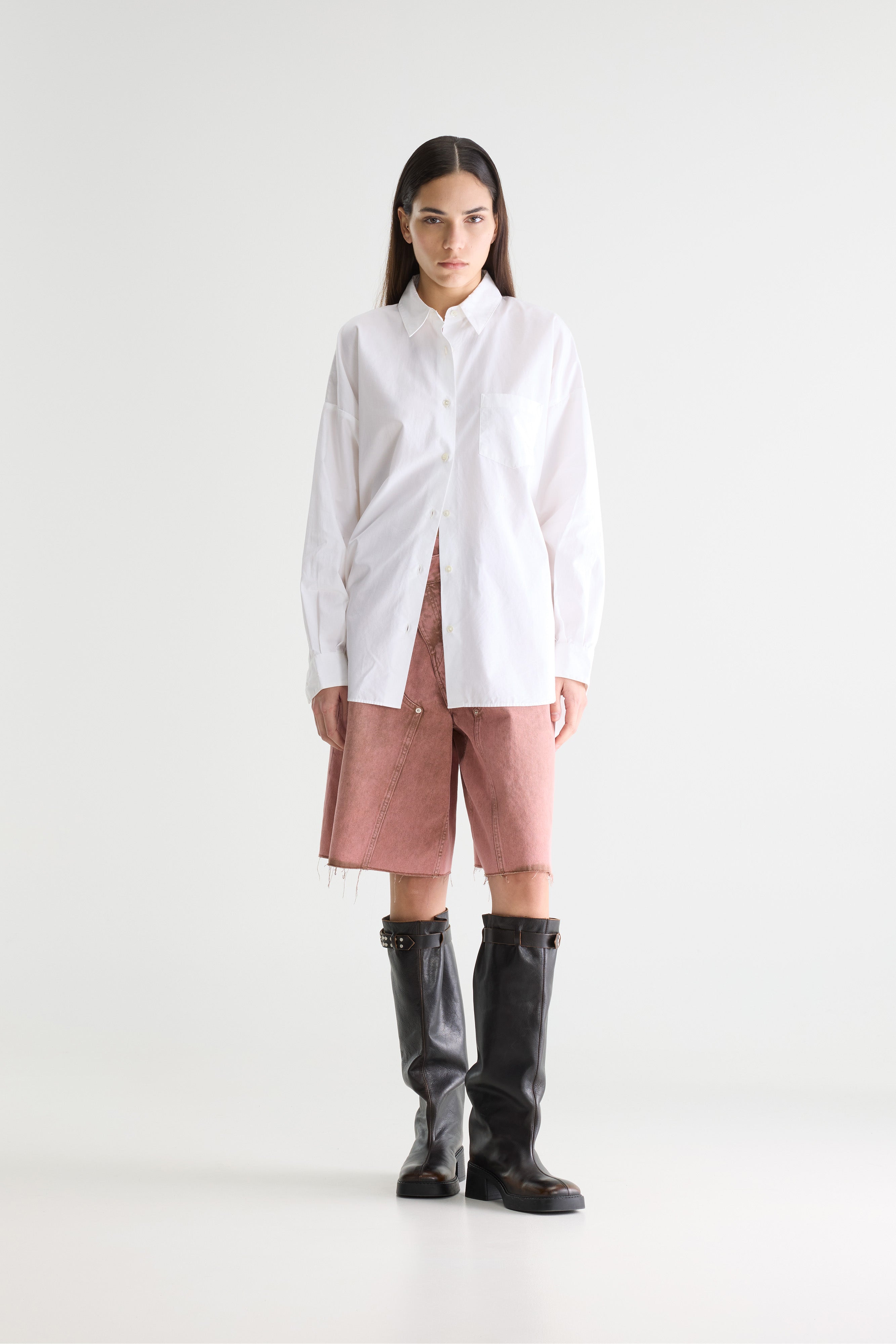 Giorgia popeline overhemd (252 / W / WHITE)