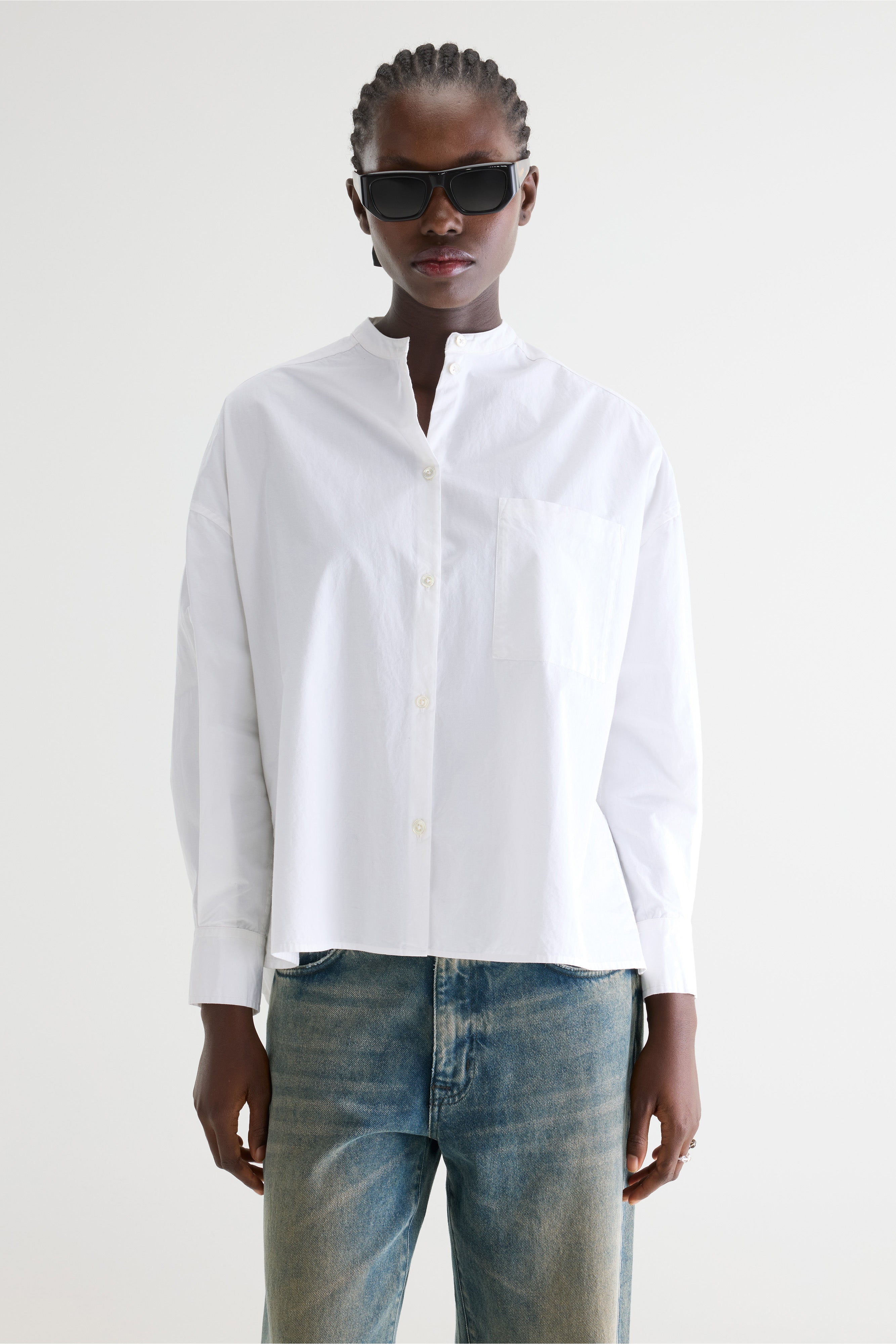 Gorky Poplin Shirt - White For Women | Bellerose