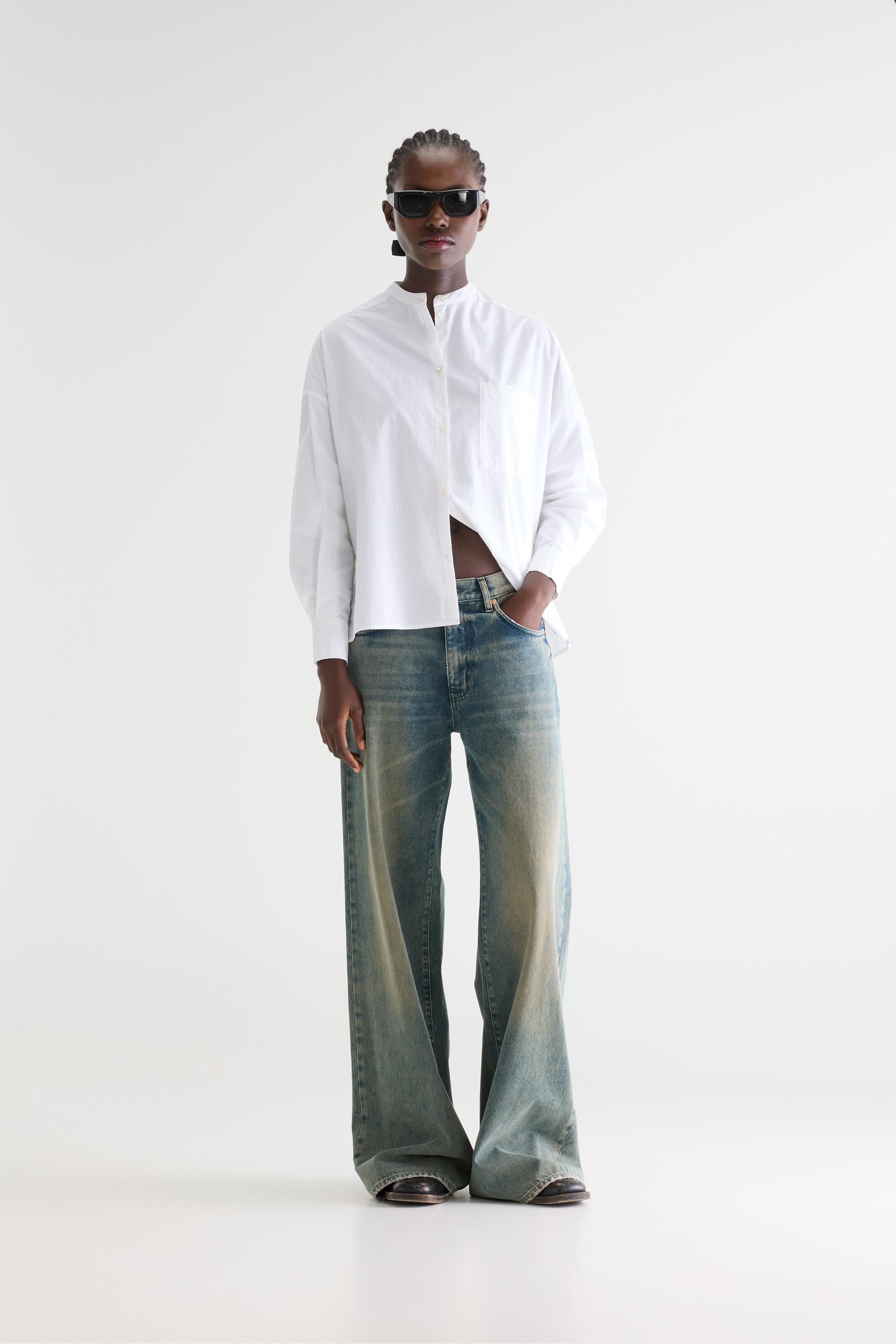 Gorky Poplin Shirt - White For Women | Bellerose