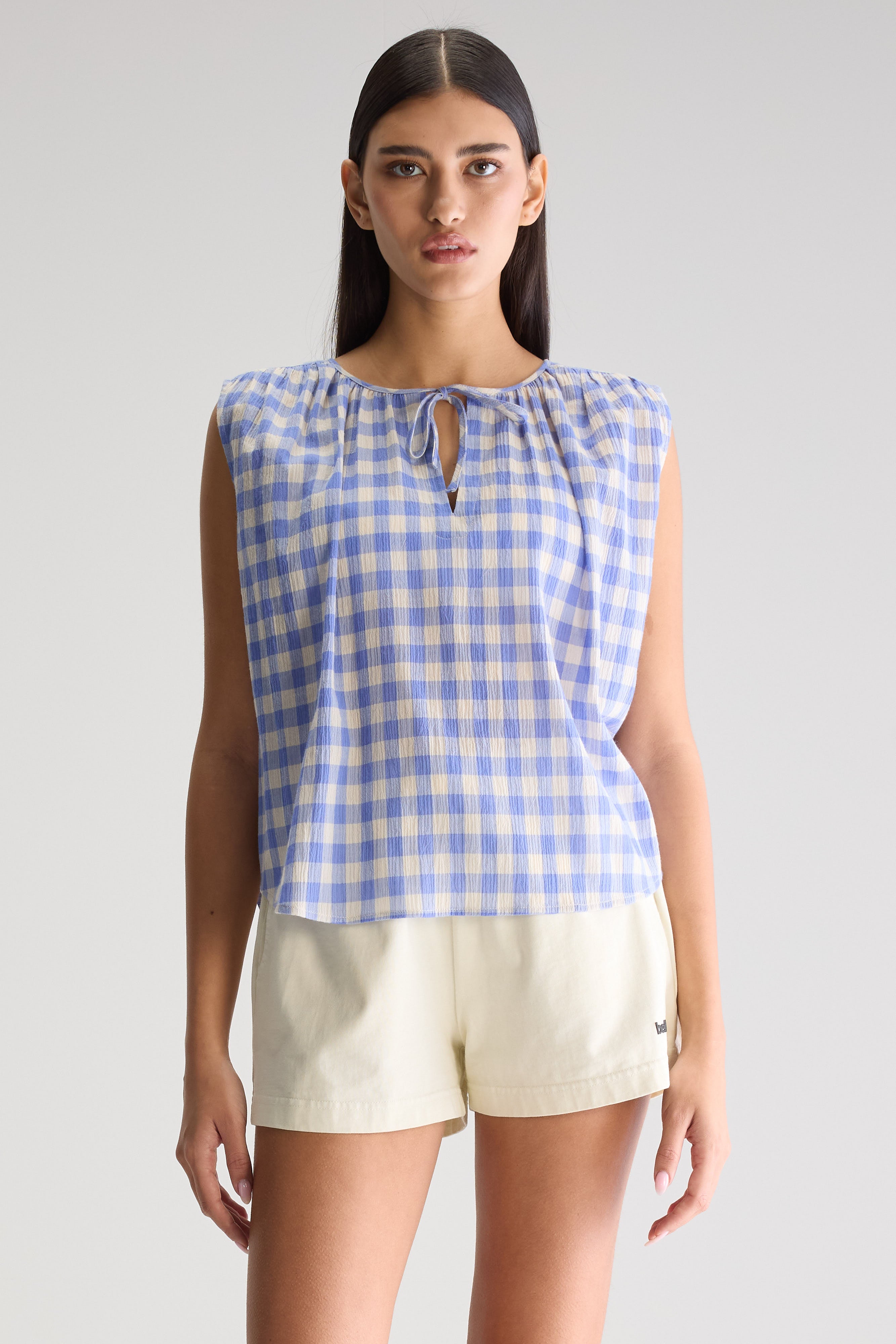 Blouse Sans Manches Halison - Iris bloom / Seafoam Pour Femme | Bellerose