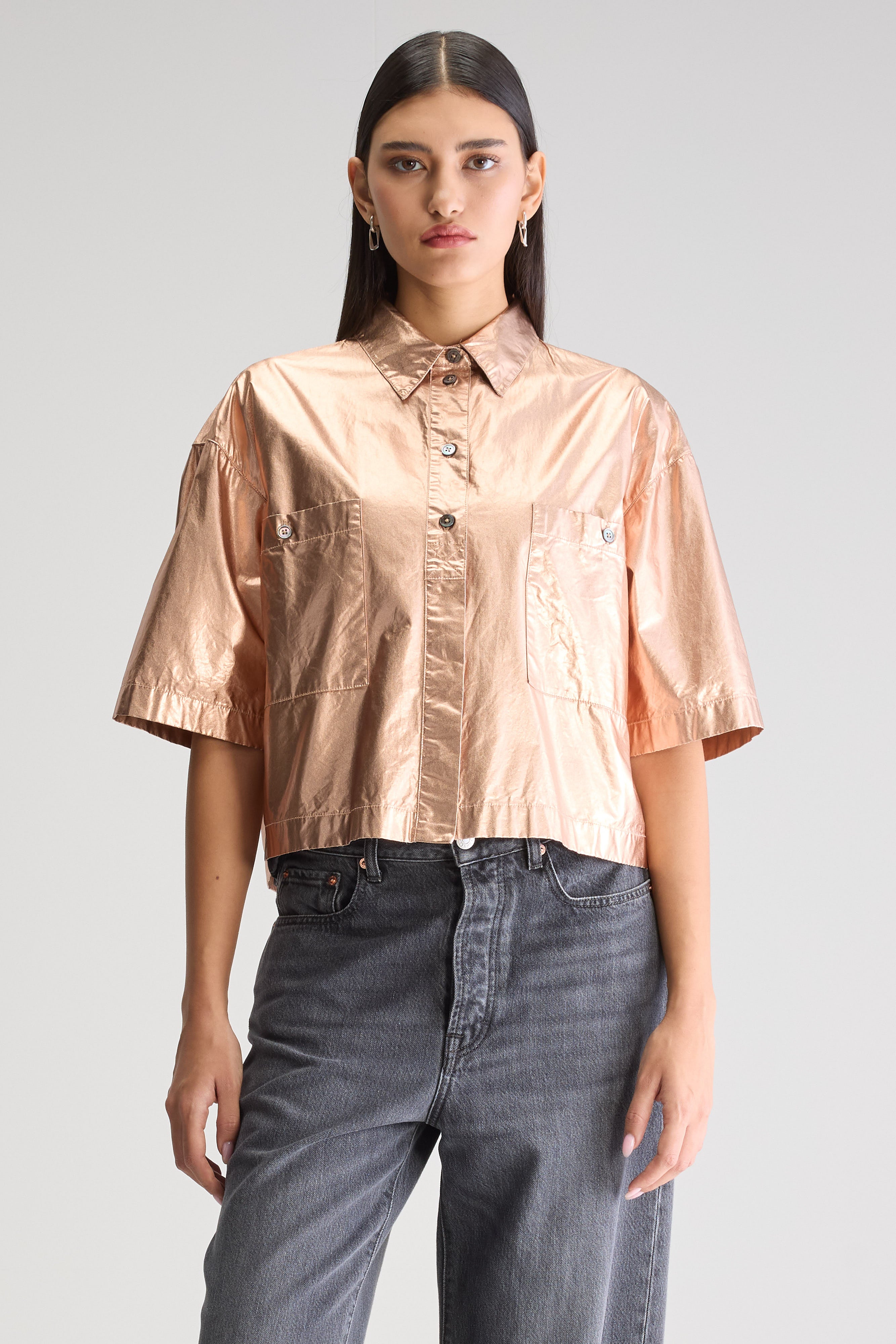 Chemise À Manches Courtes Franky - Copper Pour Femme | Bellerose