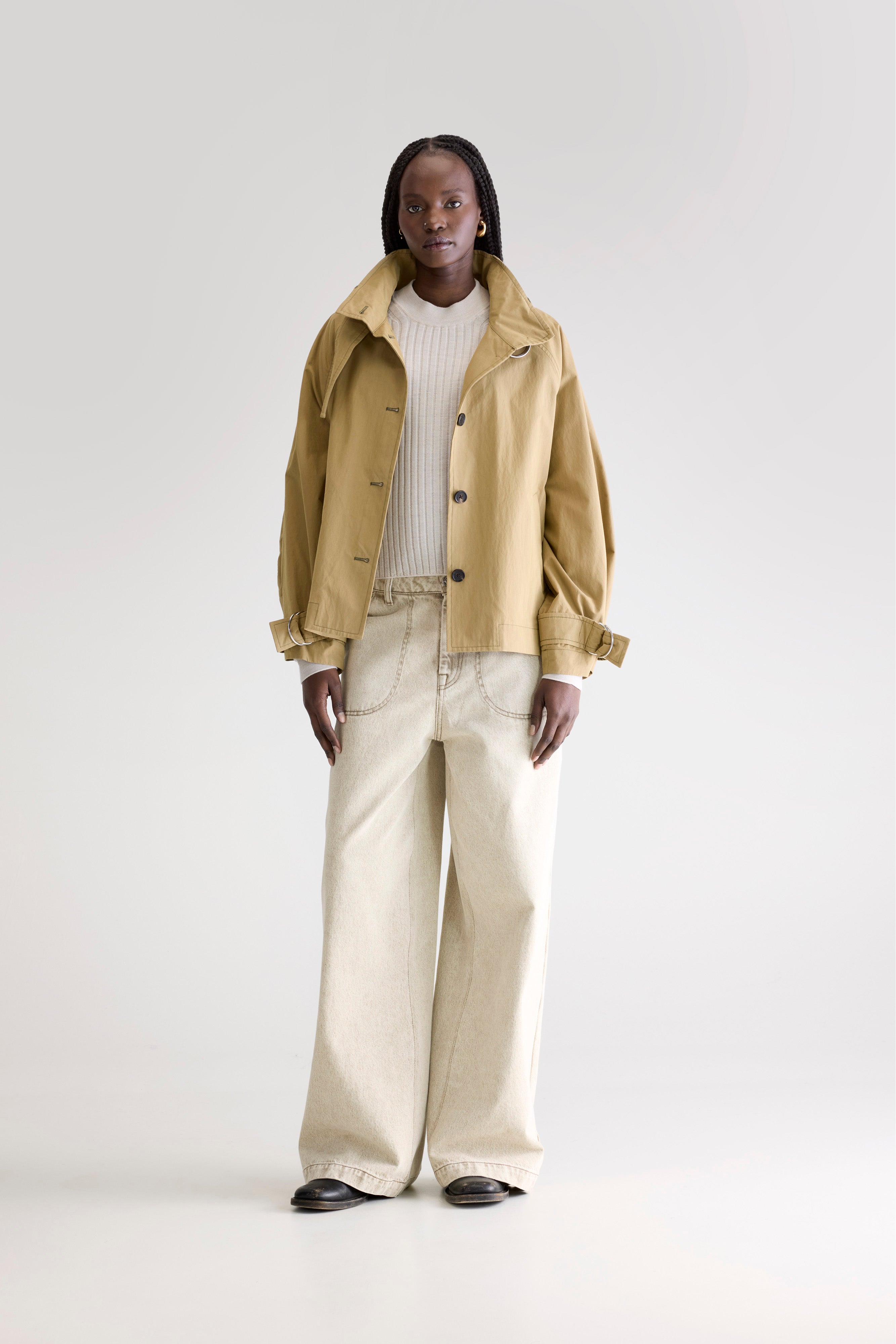Hubble Korte Trenchcoat - Soil Voor Dames | Bellerose