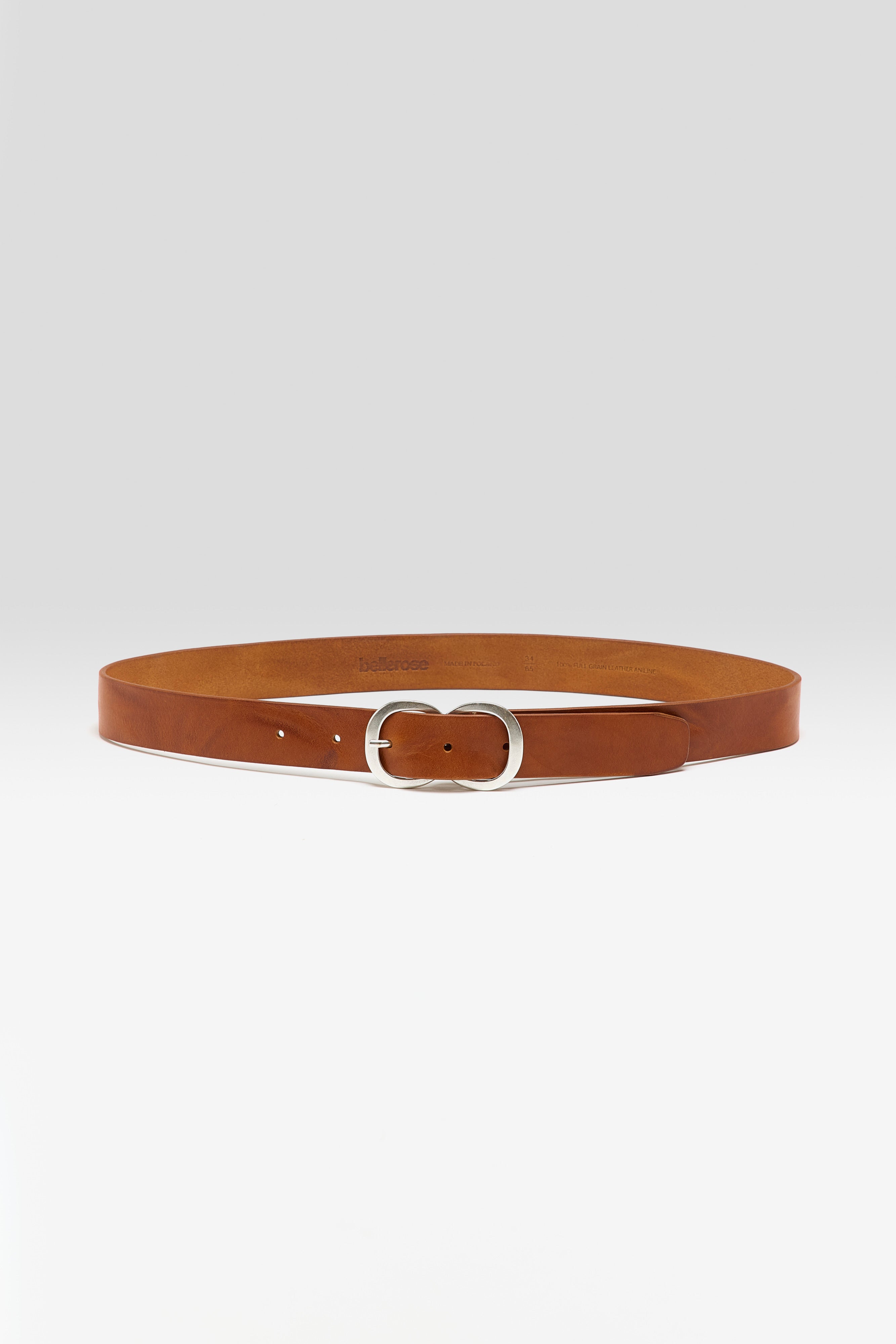 Sabas Leather Belt - Cognac For Women | Bellerose