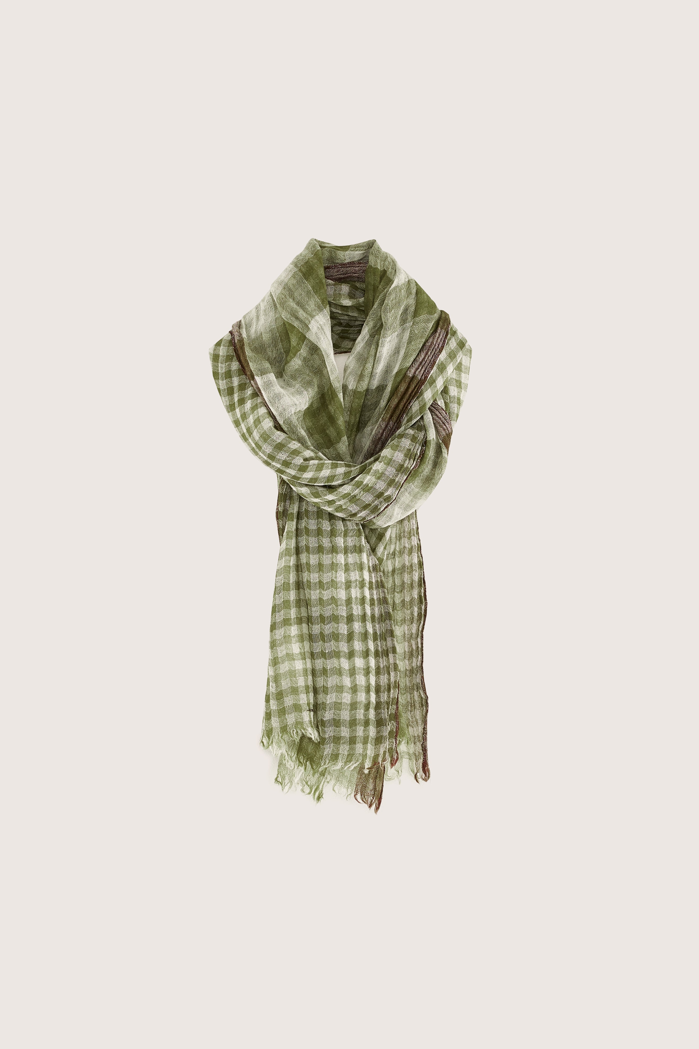 Servo Wooven Scarf - Dark roast / Jeep / Seafoam For Women | Bellerose