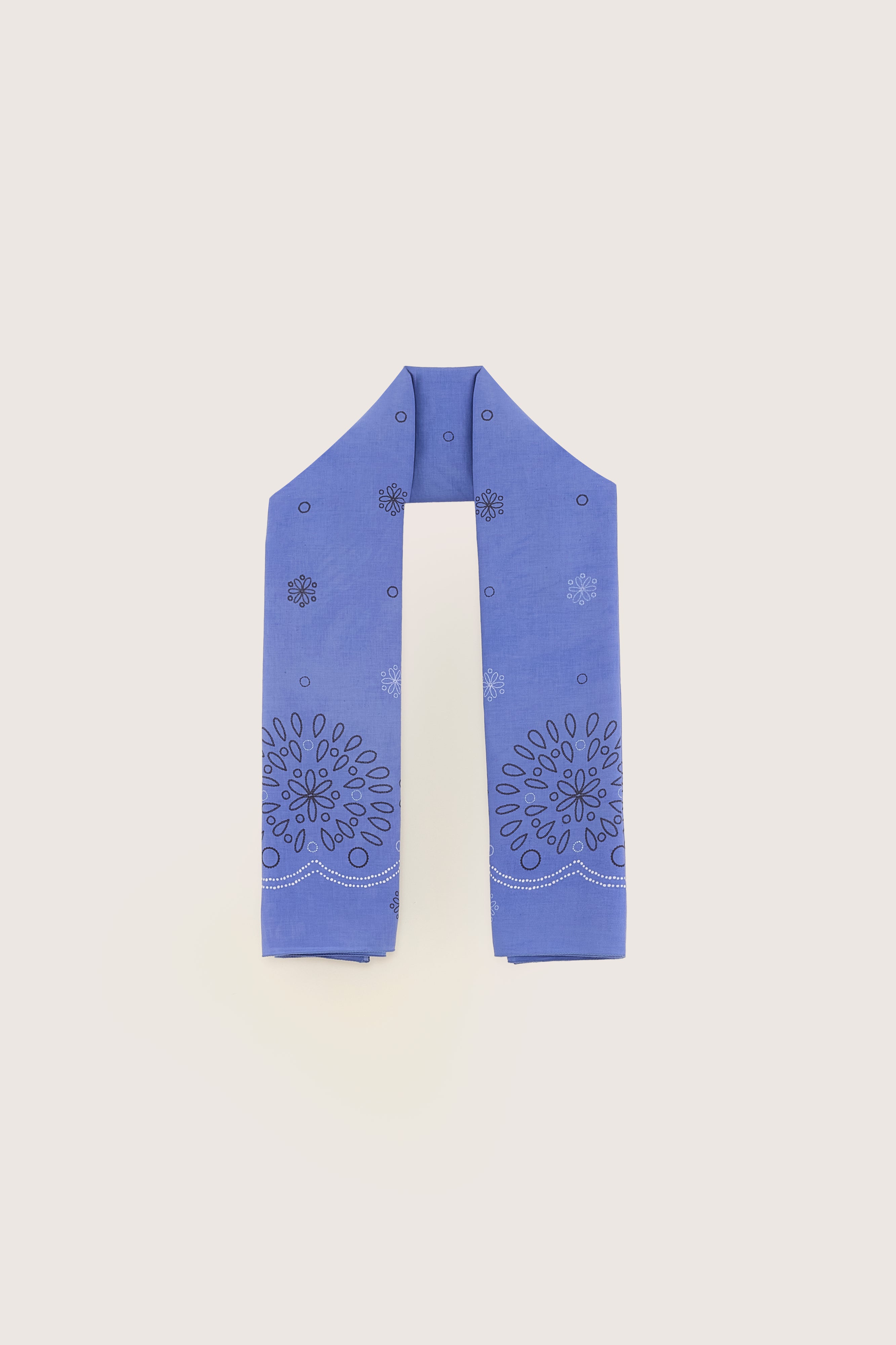 Sanapy Zomersjaal - Black / Iris bloom / White Voor Dames | Bellerose