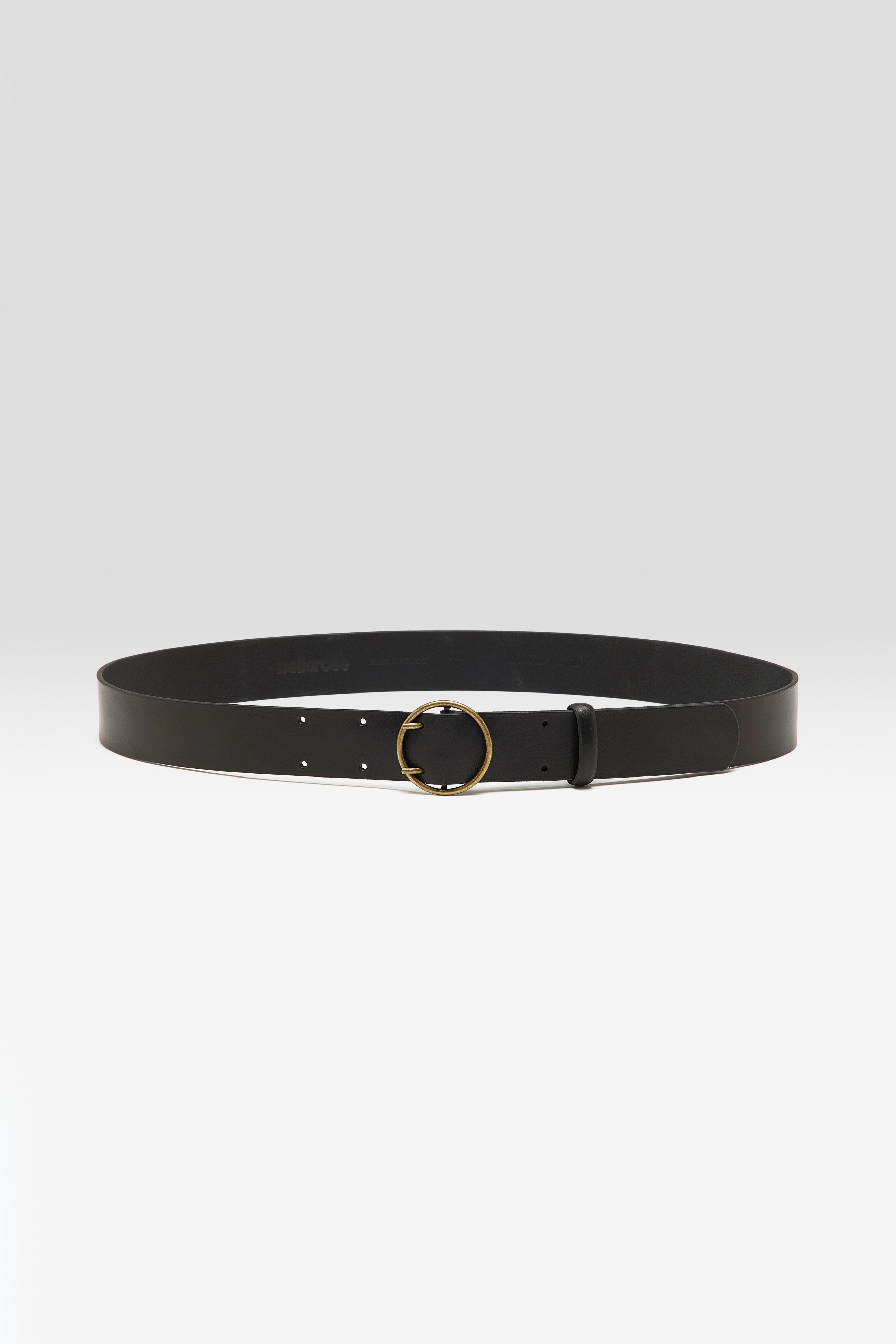 Selya Leather Belt - Black For Women | Bellerose