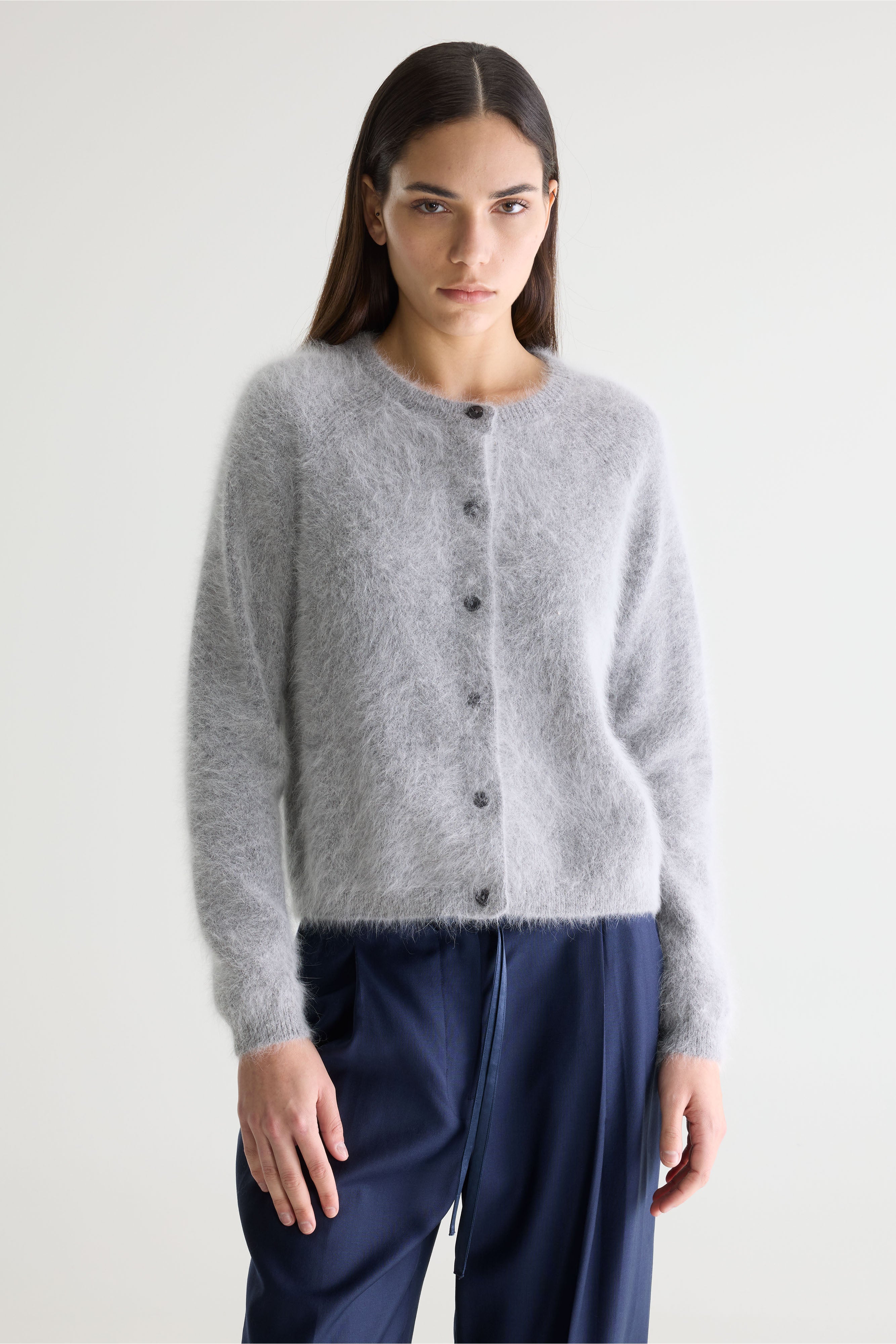 Datair Angora-blend Cardigan - H. grey For Women | Bellerose