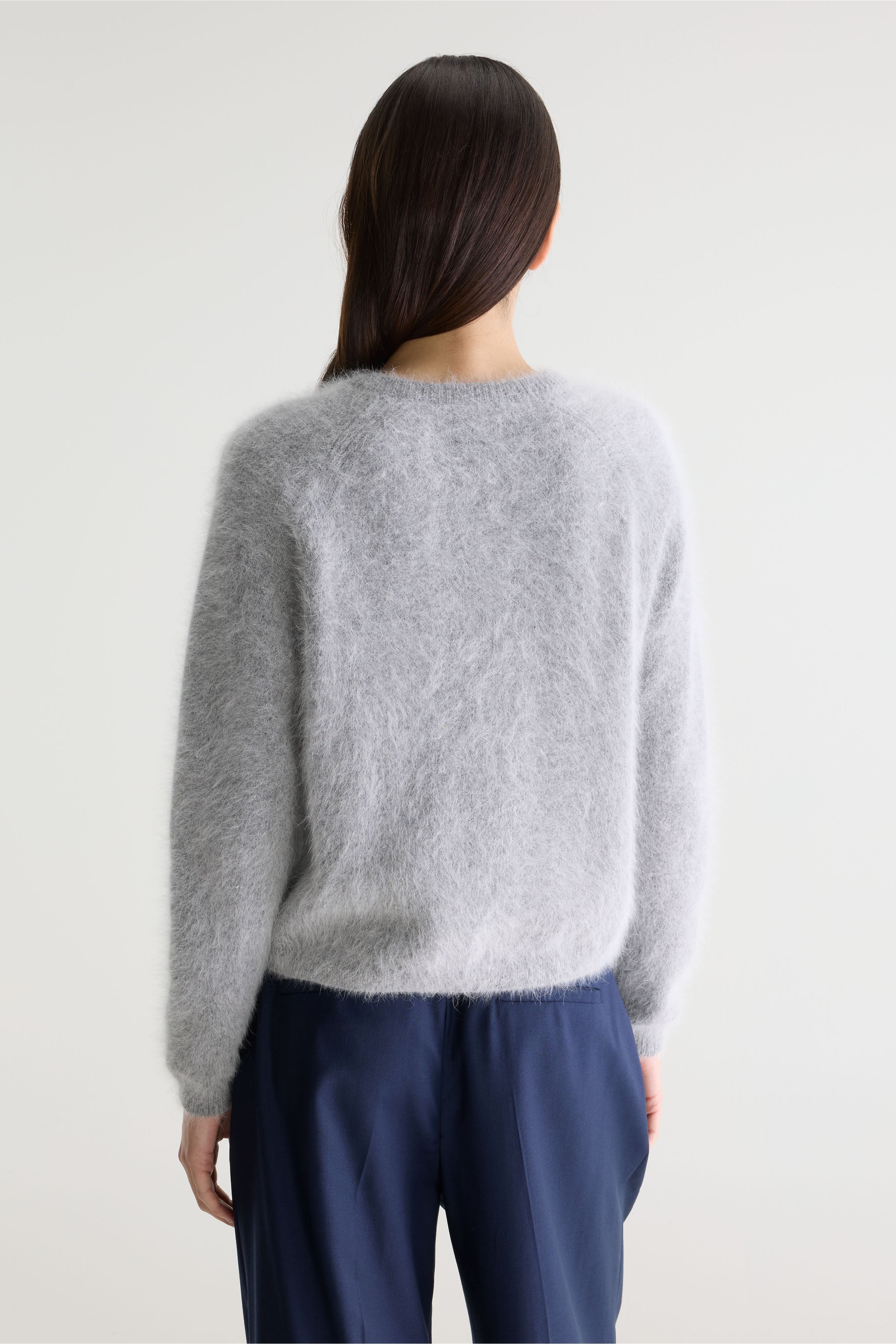 Datair angora-blend cardigan (252 / W / H. GREY)