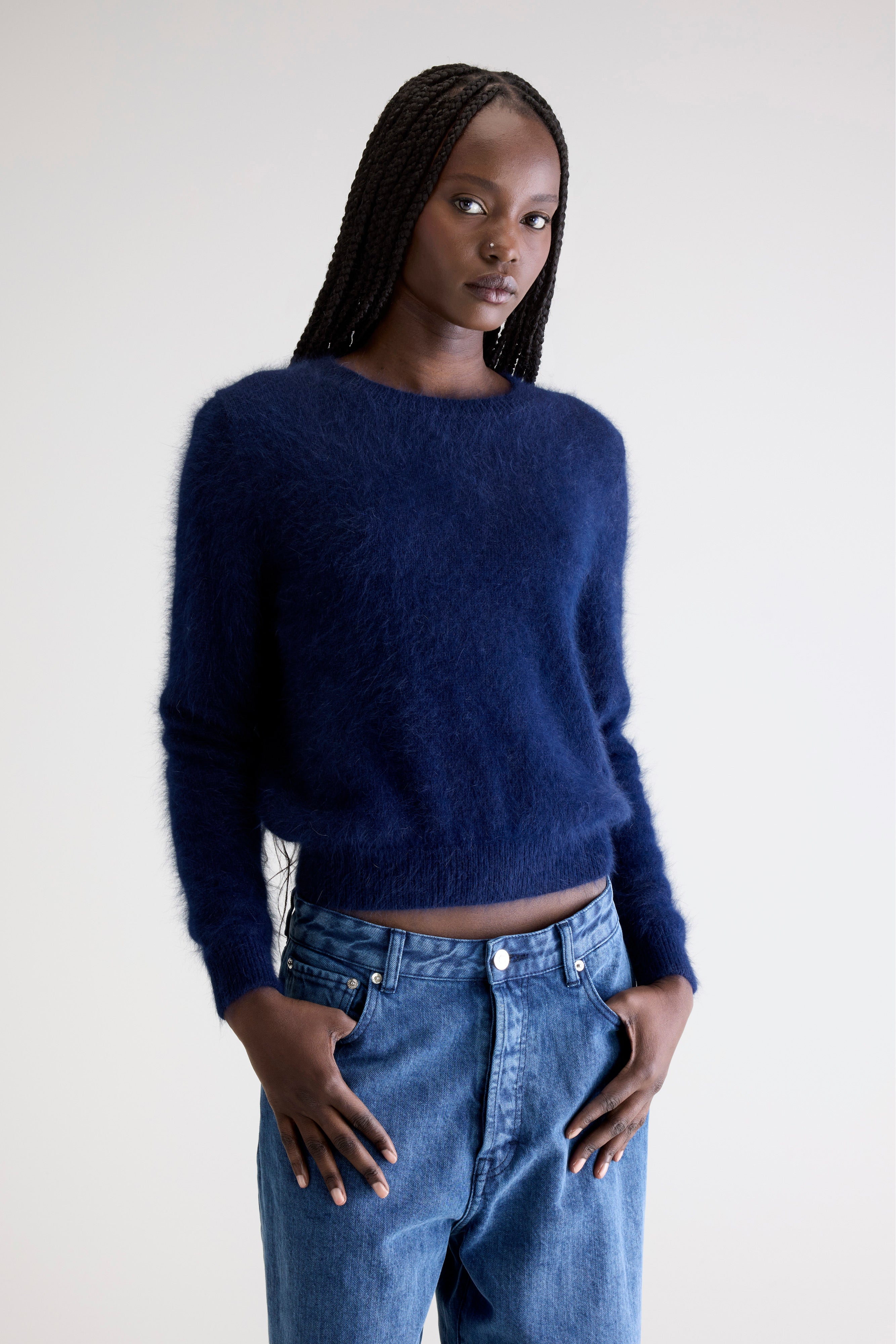 Pull En Angora Datti - Navy Pour Femme | Bellerose