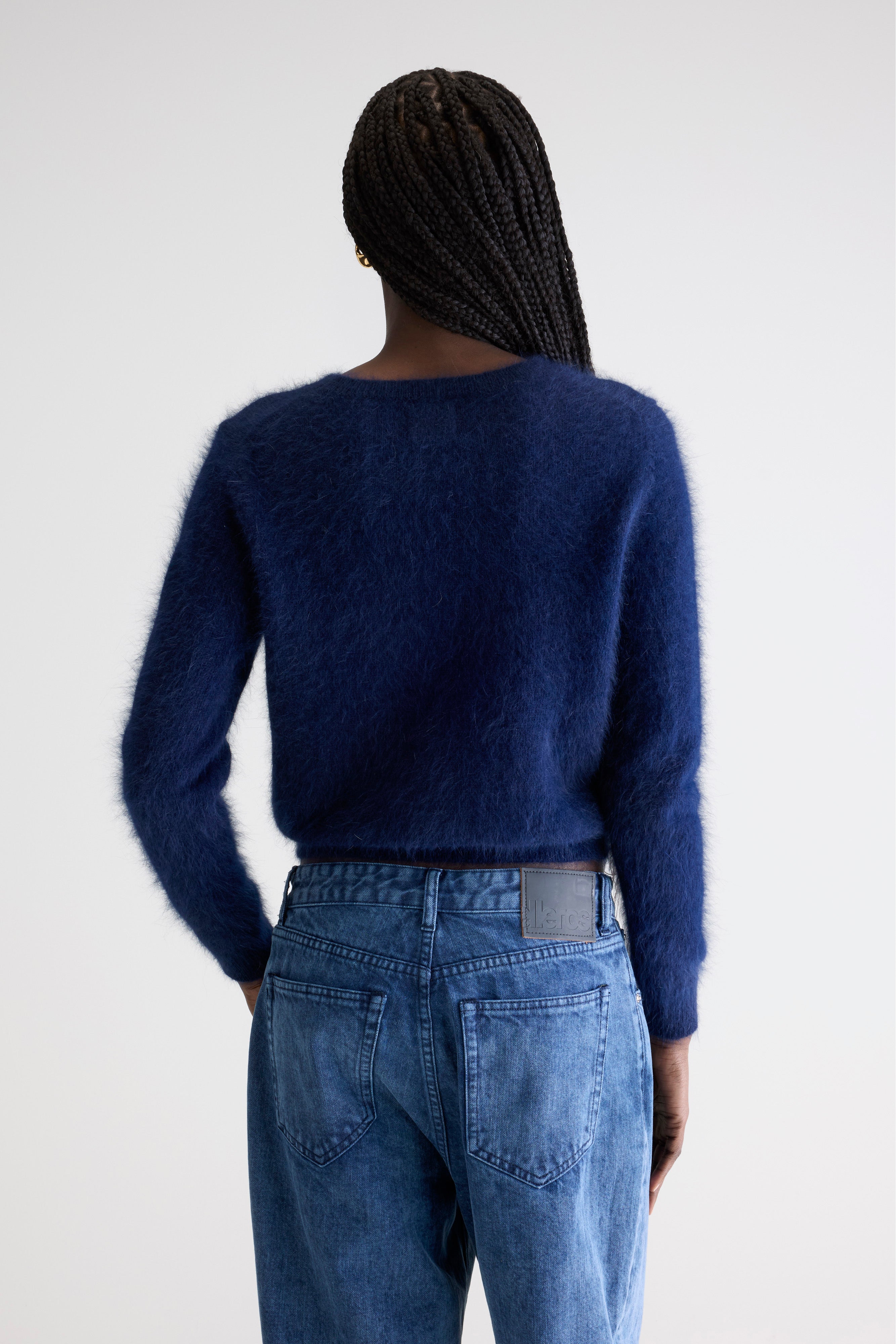 Pull en angora Datti (242 / W / NAVY)